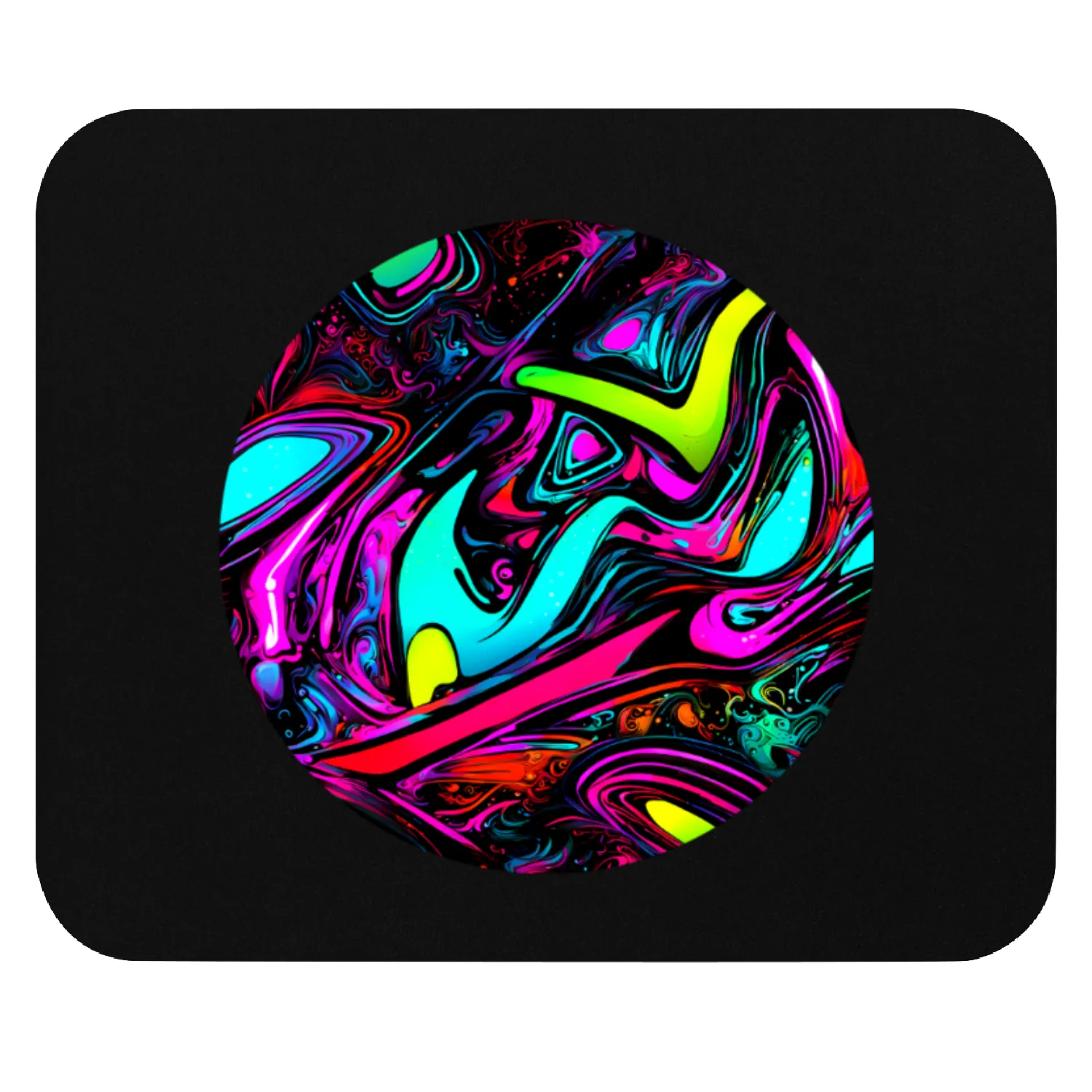 Neon Style Color Electro Rave Party Mouse Pads