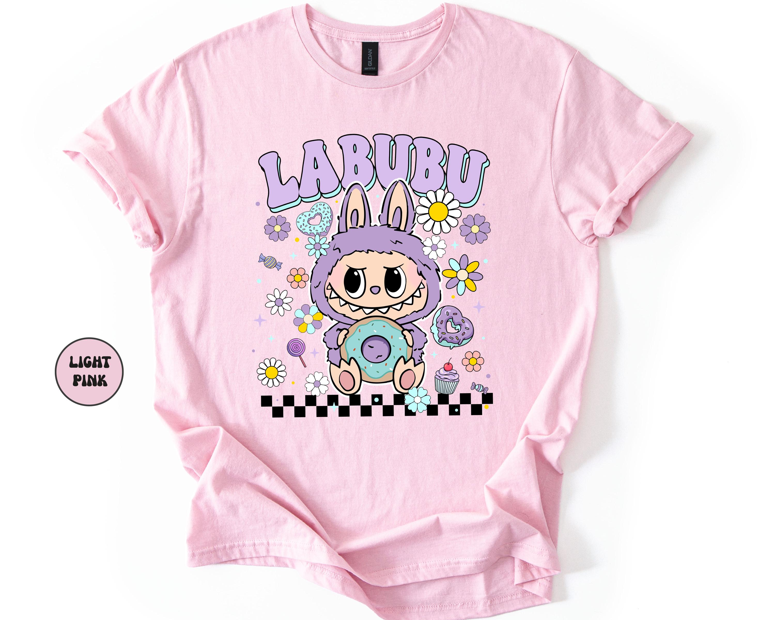 Labubu Character Shirt, Cute Kawaii Bunny Graphic Tee, Colorful Labubu T-Shirt, Funny Cartoon Labubu Gift, Aesthetic Anime Style Shirt