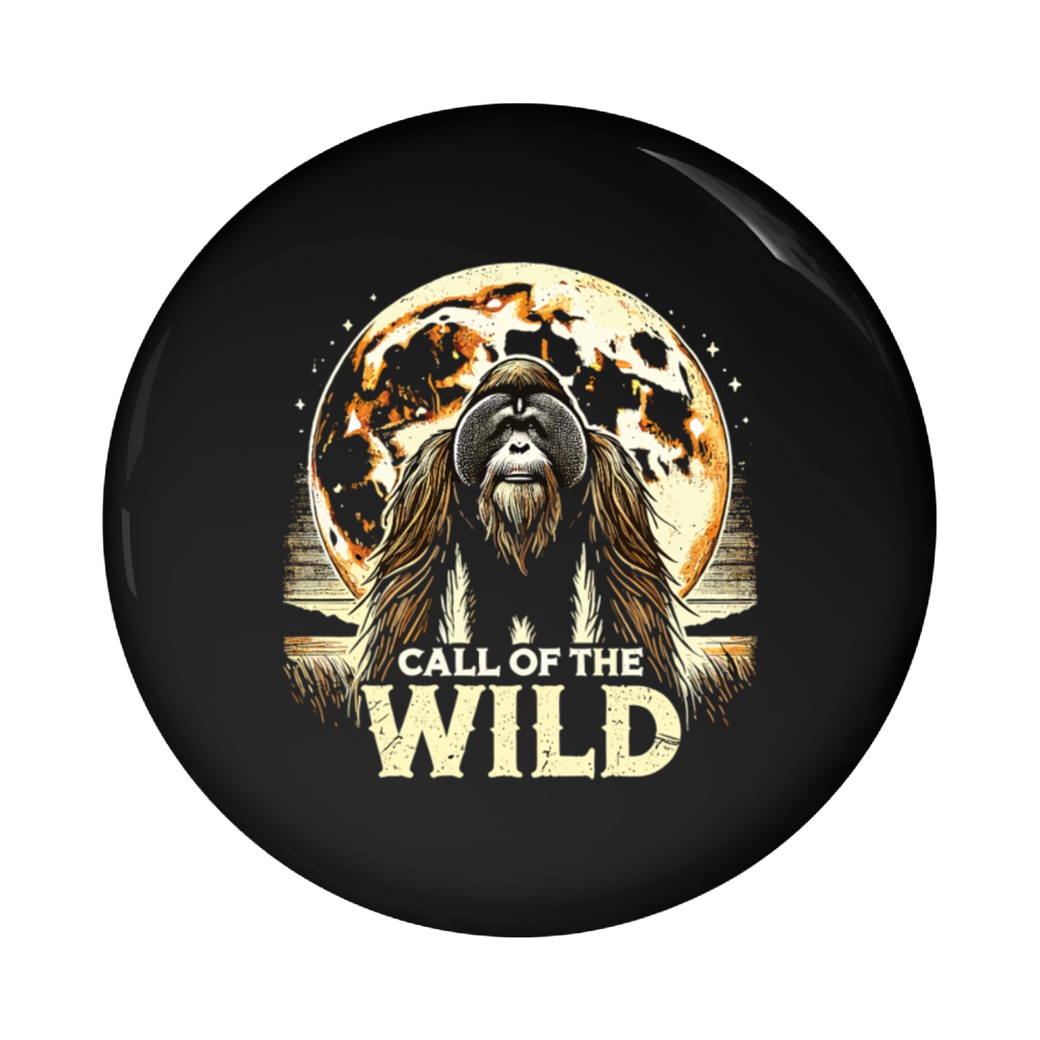 Call of the Wild – Majestic Orangutan Pin Buttons
