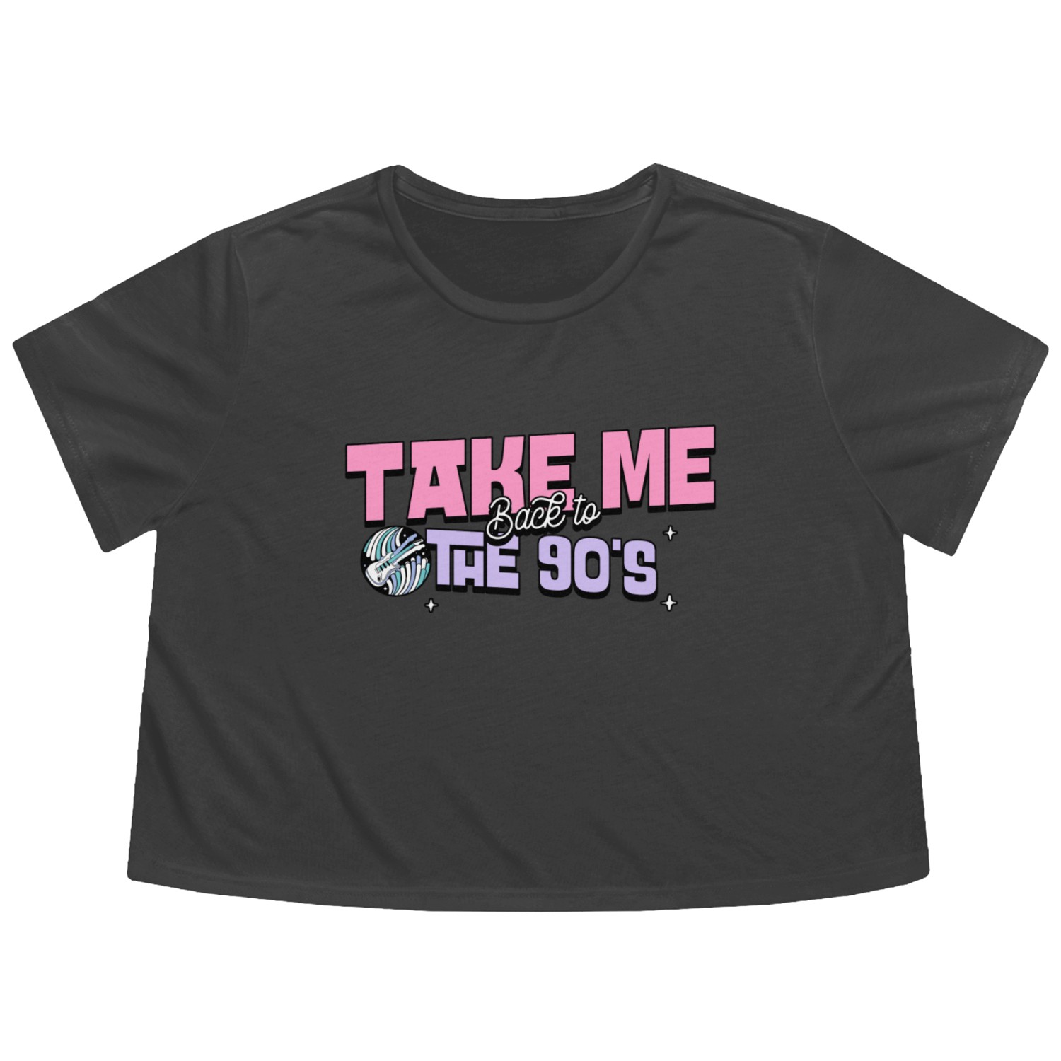 Take me back to the 90 s Flowy Cropped Tees