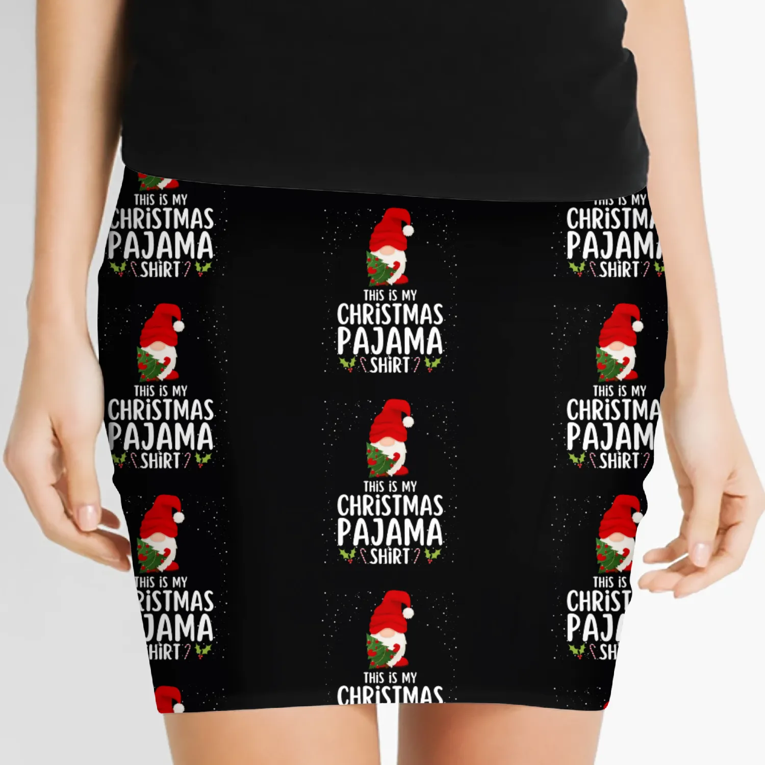 Christmas Pajamas Pajamas Sleep Women's Mini Skirts