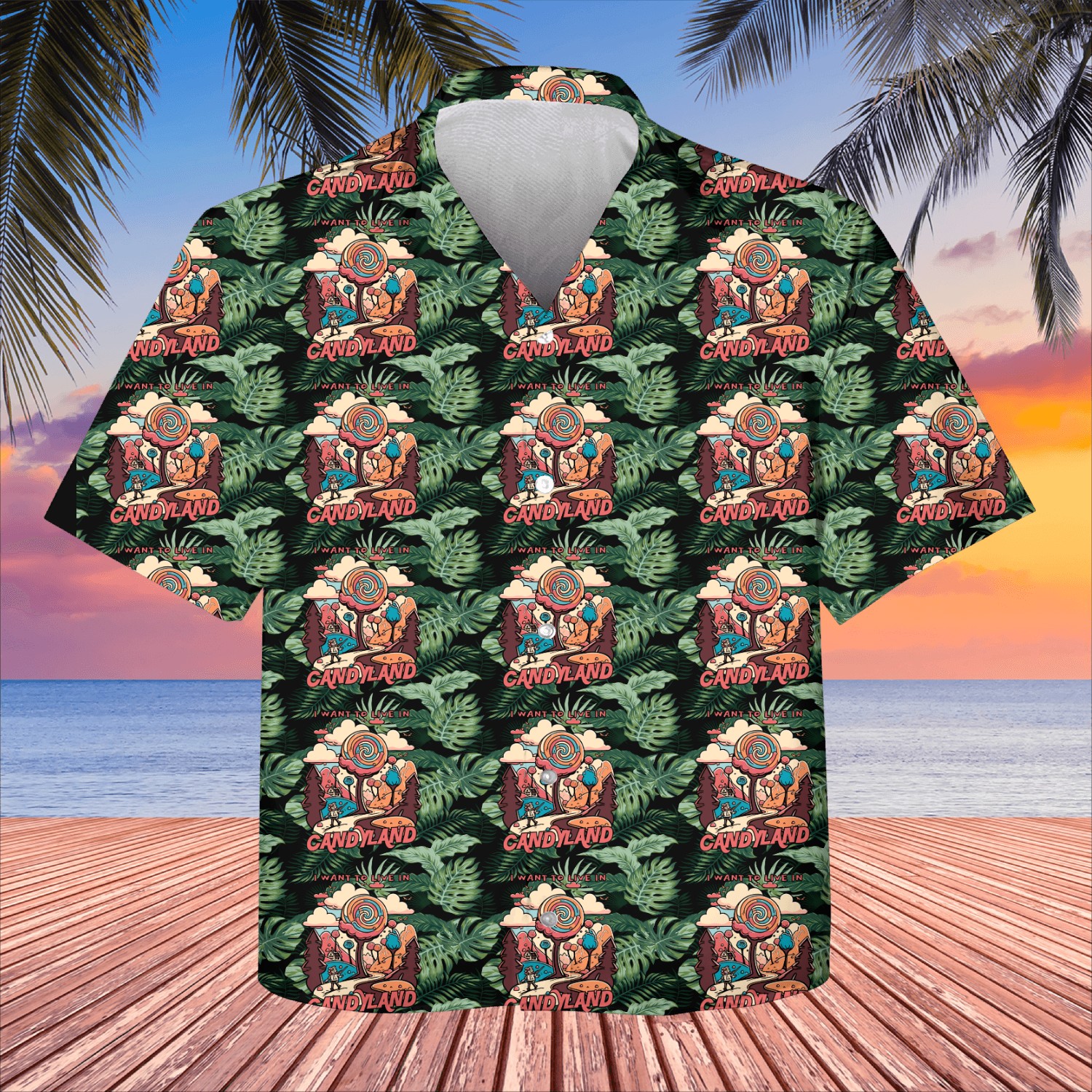 I Want To Live In A Land Full Of Candy Kids Hawaiians