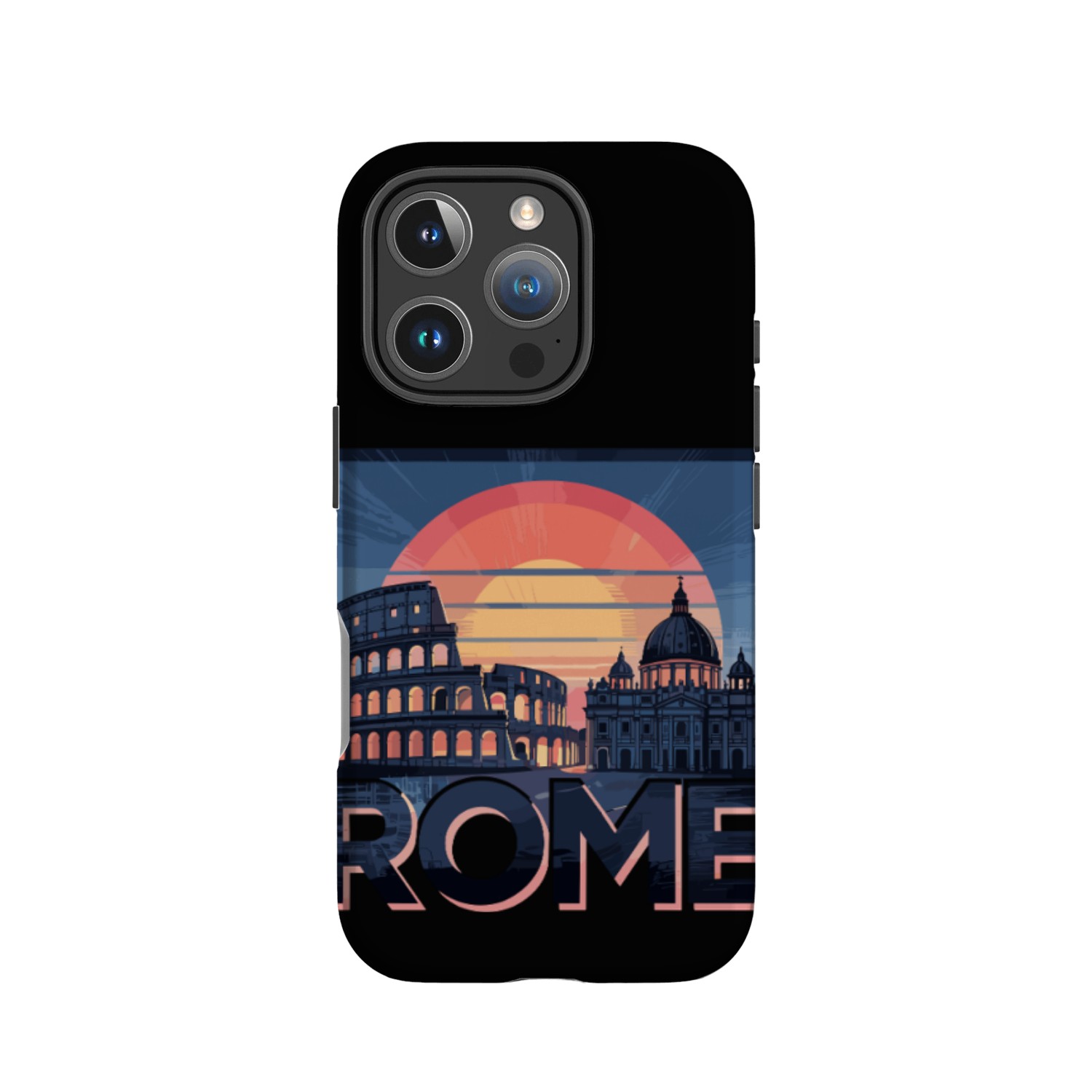 Rome Skyline with Colosseum and St. Peter’s Dome IPhone Cases