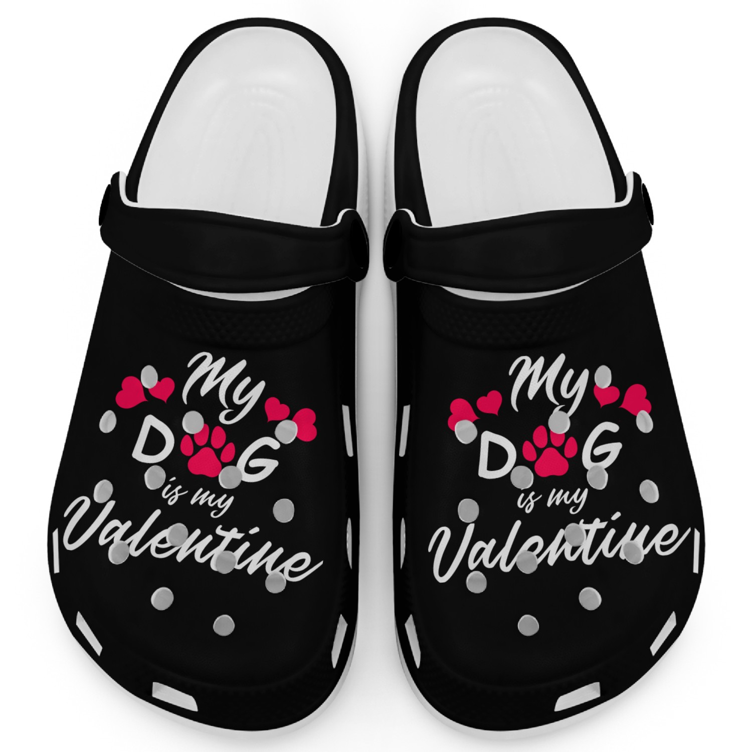 My dog is my valentine Clogs