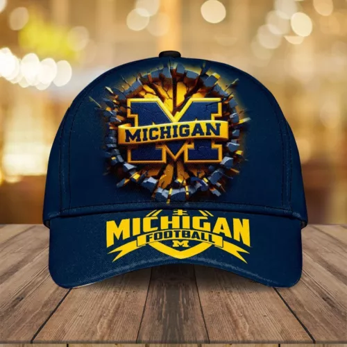 Michigan Football Classic Cap, Michigan Champions Football Cap, Game Day Football Cap