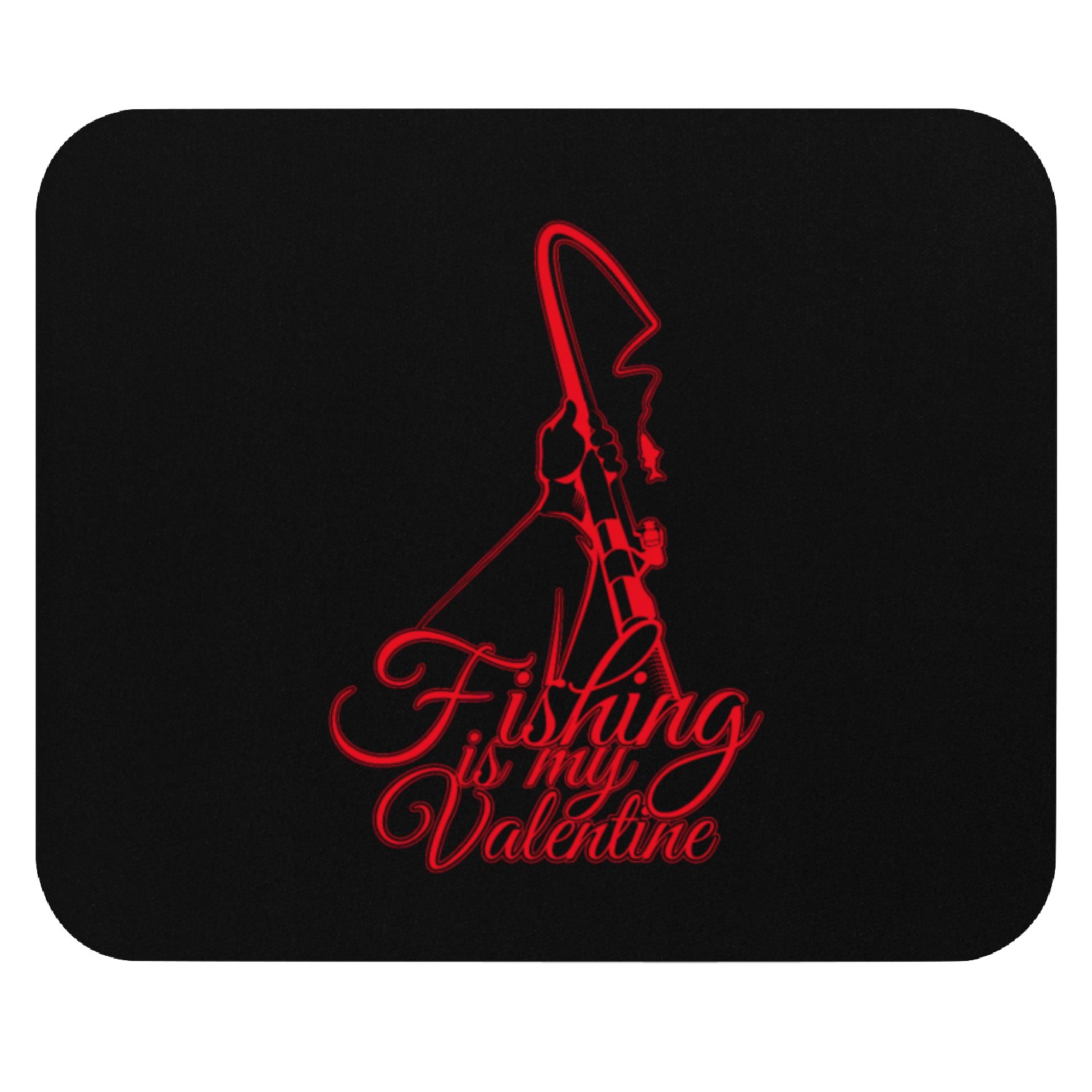 fish valentines Mouse Pads