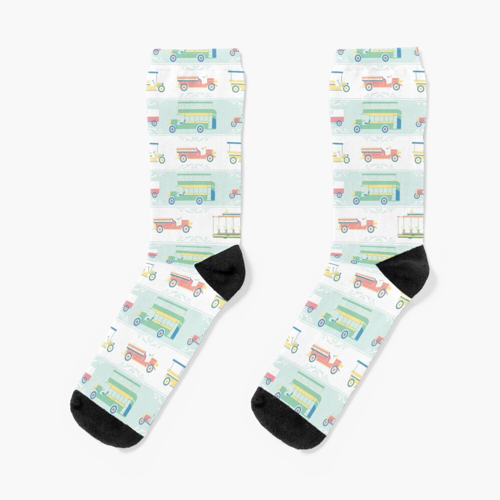 Main St Vehicles Socks
