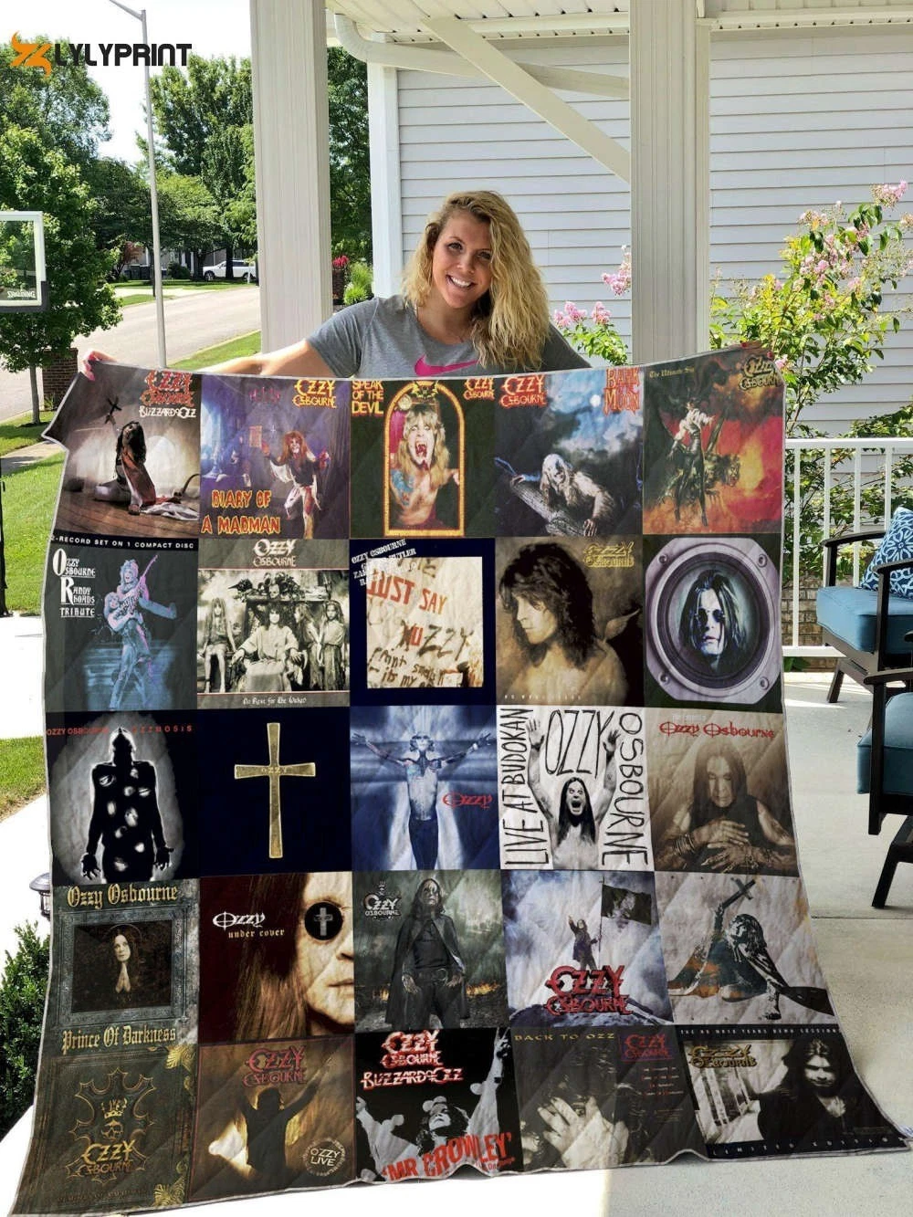 Ozzy Osbourne Fleece Blanket for Fans, Home Decor Gift