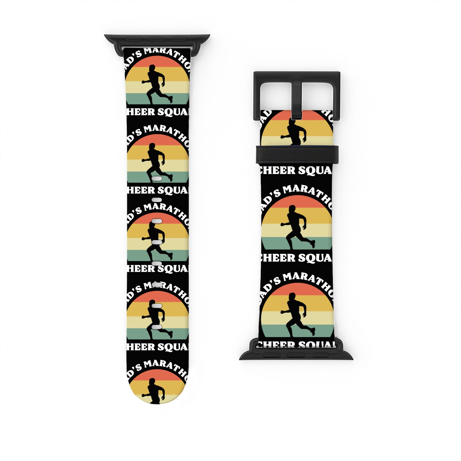 Dad's Marathon Cheer Squad Marathoner Marathon Watch Bands For Apple Watch