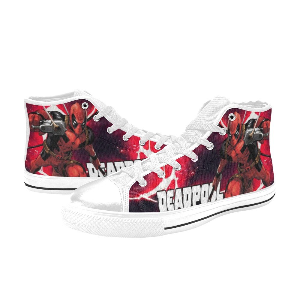 Deadpool Custom High Top Shoes Unisex Adult and Kids