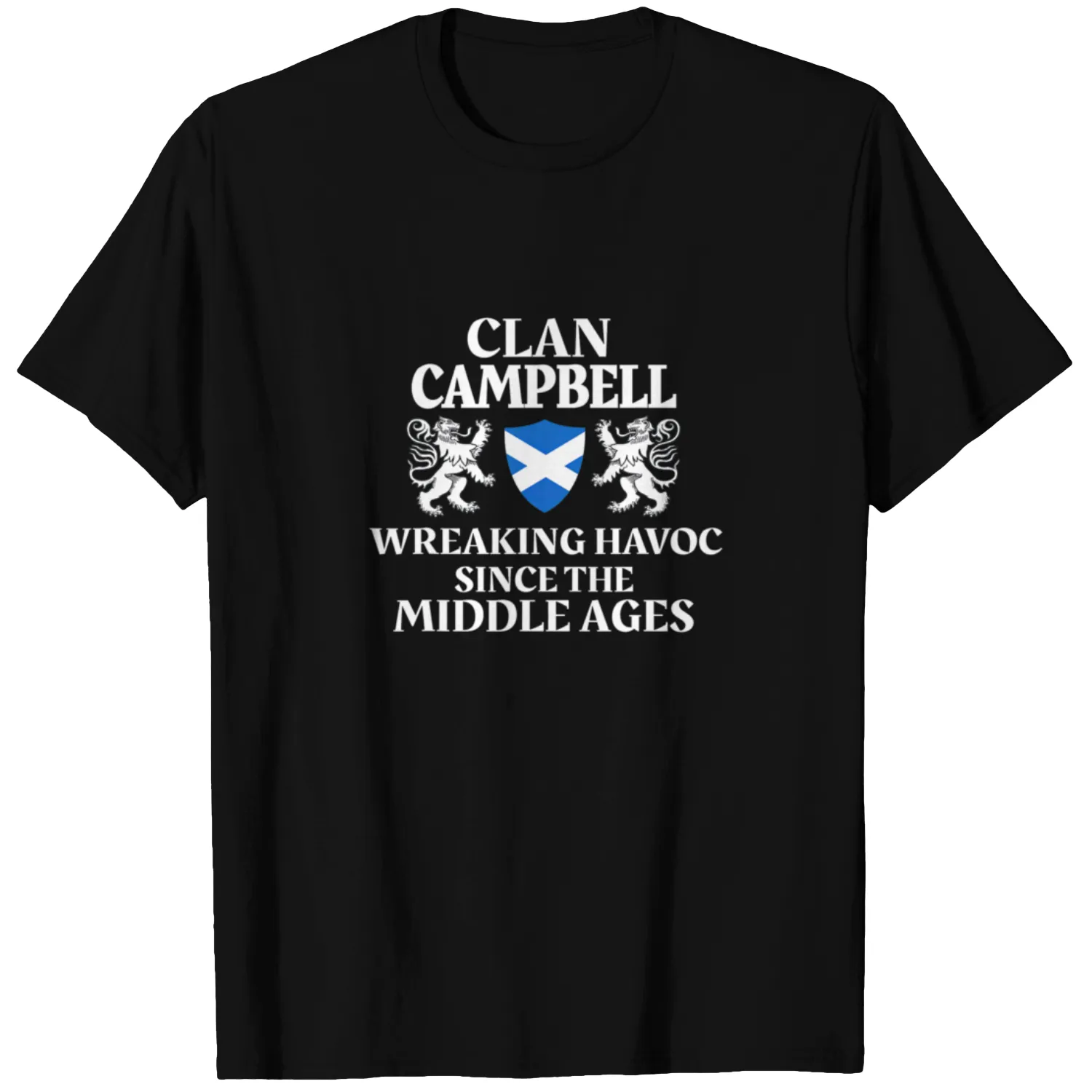 Campbell Scottish Family Clan Scotland Name Lion T-shirt