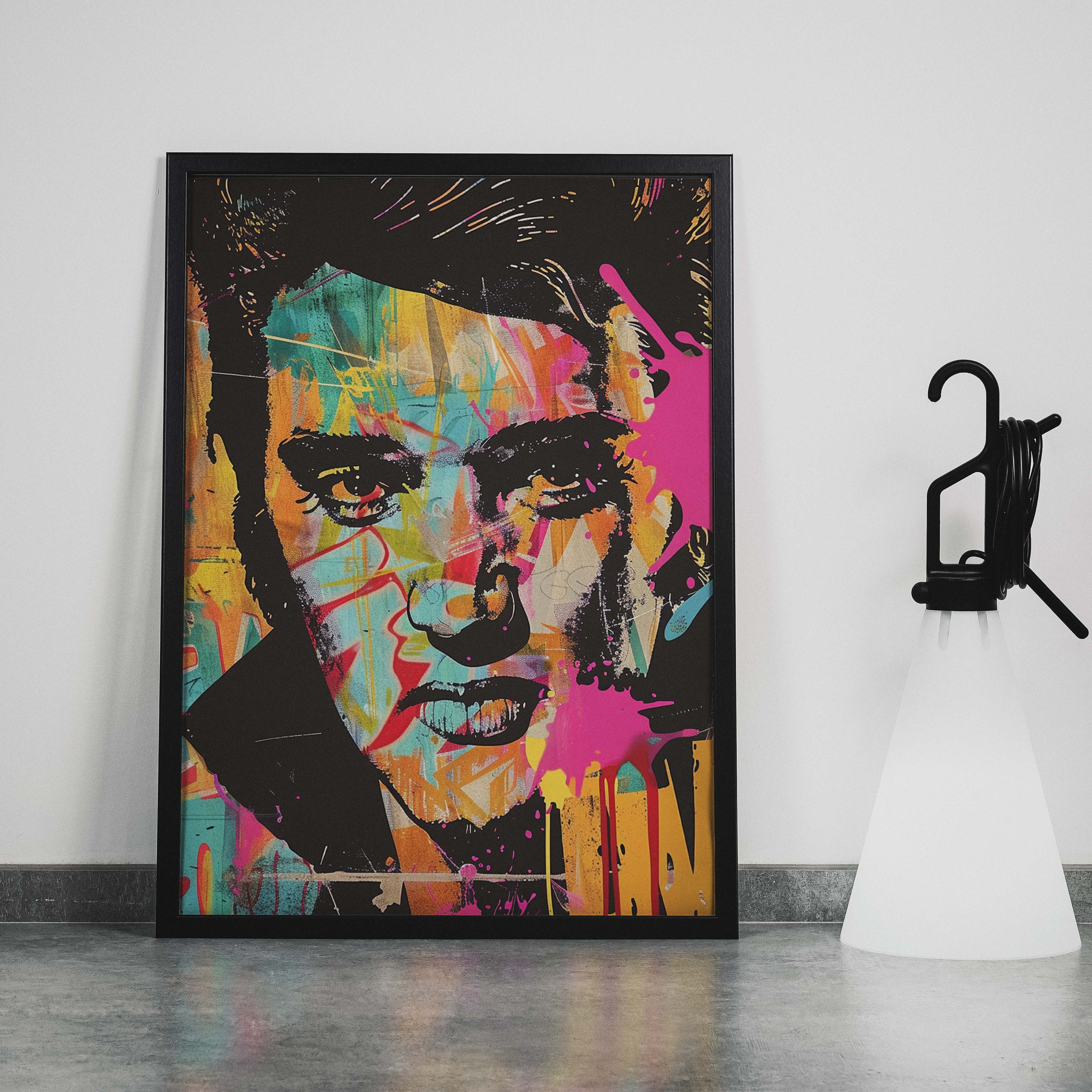 Elvis I Poster , Pop Art Print , Elvis Poster ,Mid Century Modern Art Print
