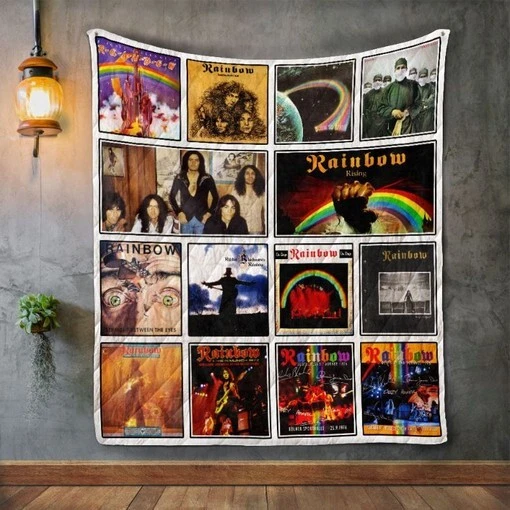 Rainbow Quilt Blanket – Colorful Home Decoration and Perfect Gift for All Ages