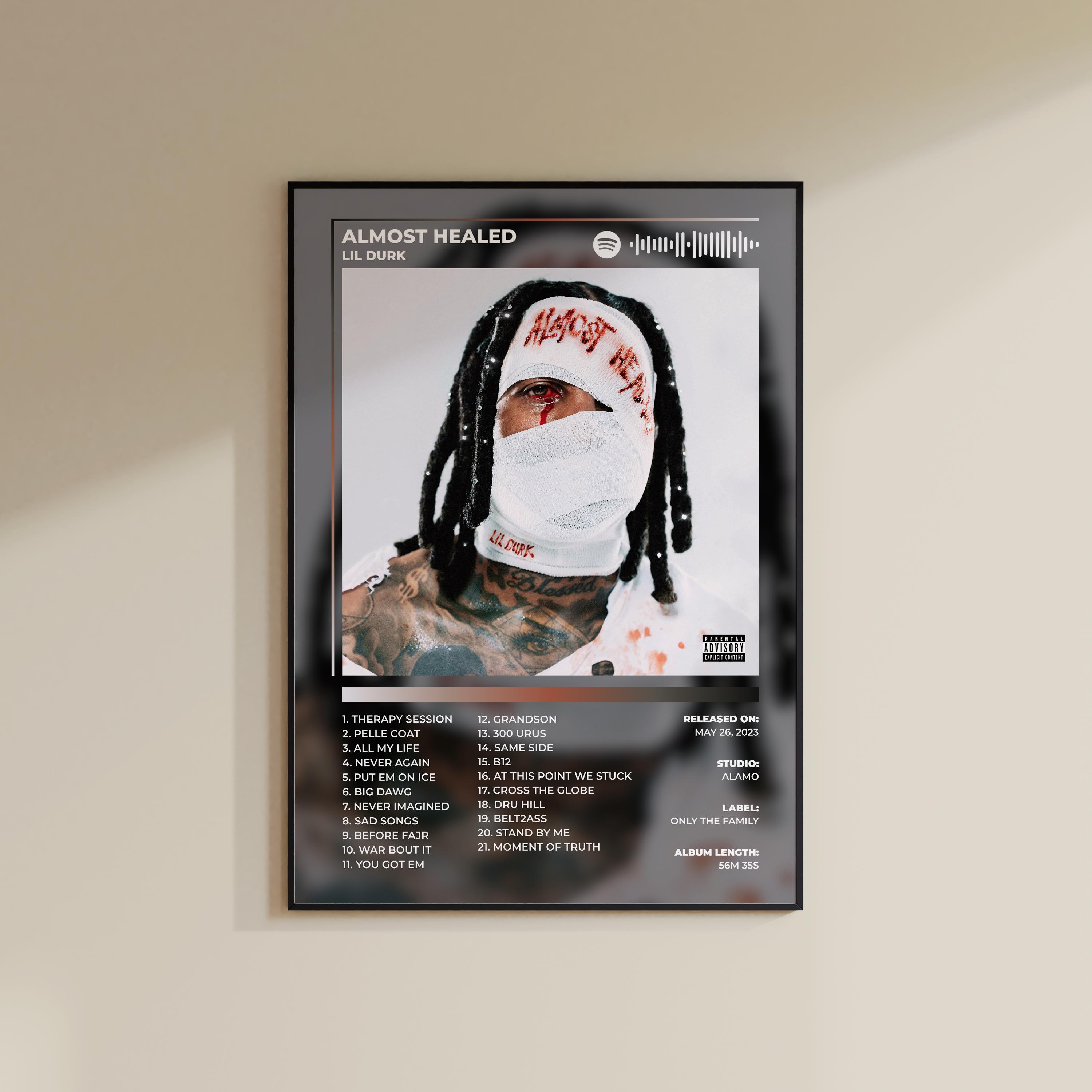 Lil Durk - Almost Healed Album Cover Art Poster