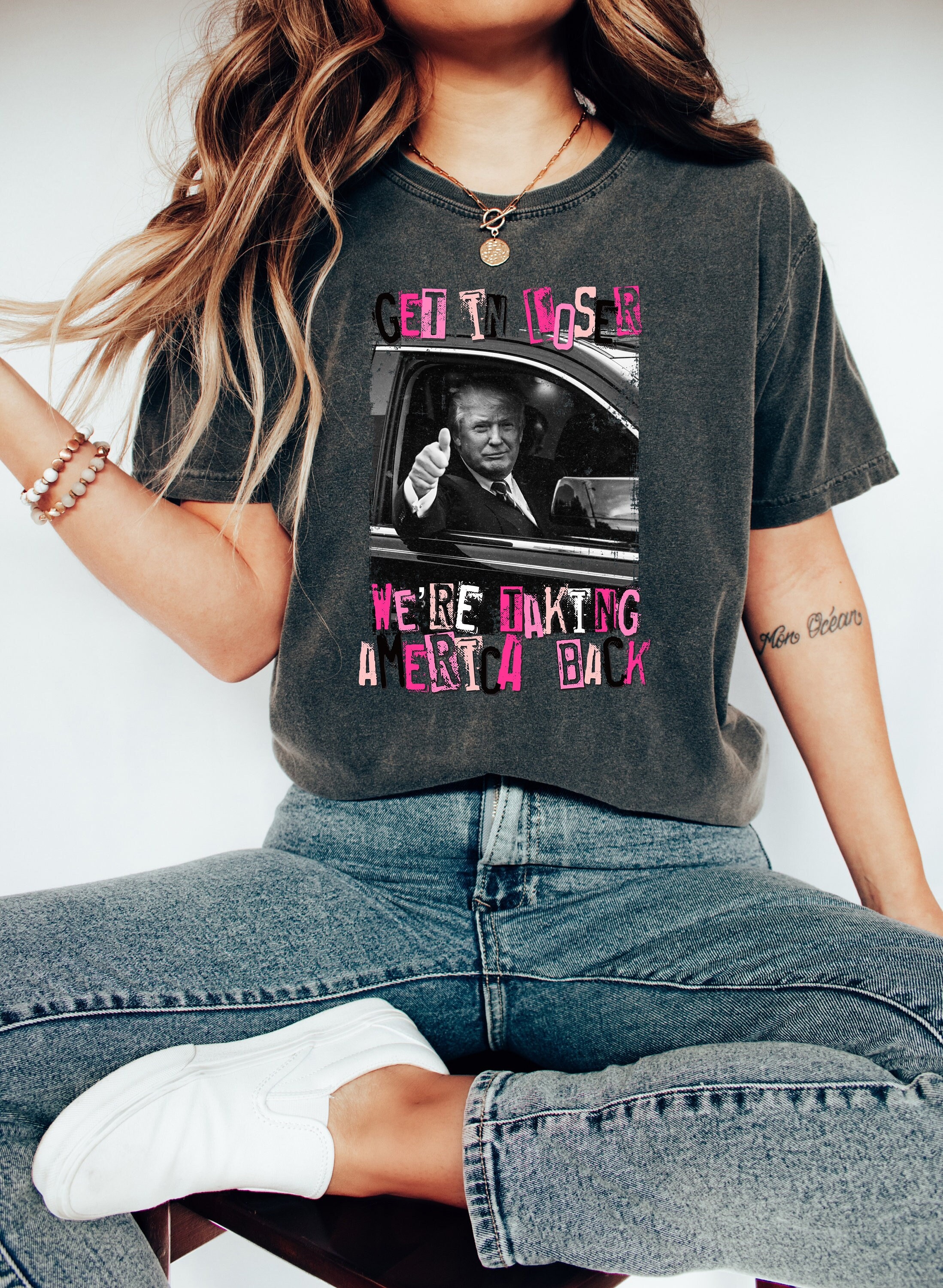 Trump Get In Loser We Are Taking America Back Shirt, Trump 2024 Shirt