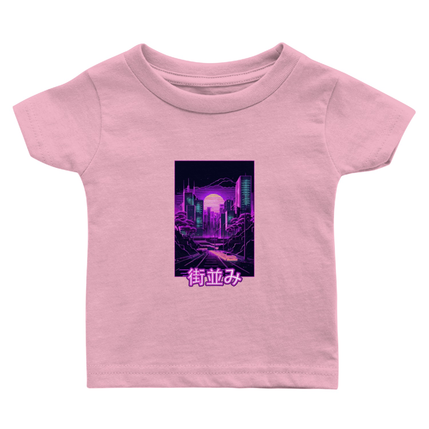 Japanese Tokyo City Vaporwave Aesthetic Retro Synt Baby T Shirts