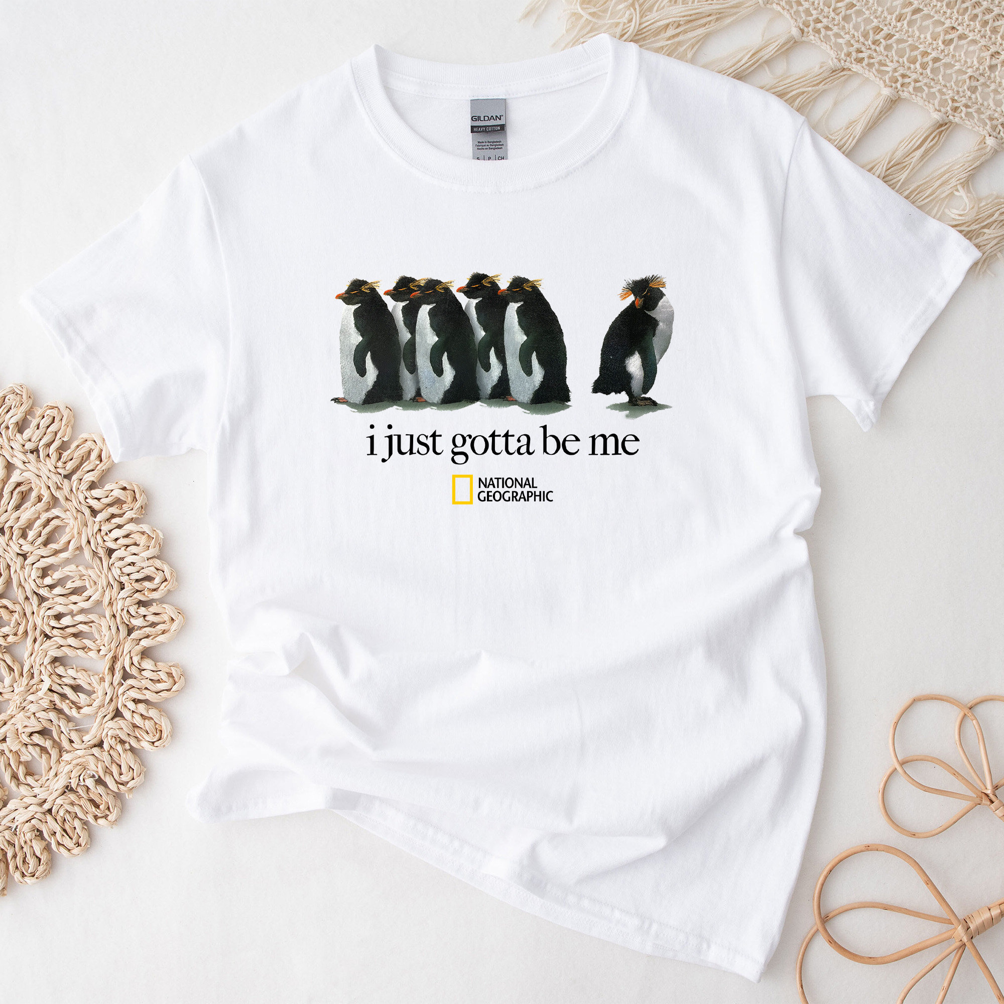 I Just Gotta Be Me Penguin Shirt, Vintage Style Penguin Funny Shirt, Penguin lover Gift , attitude TShirt