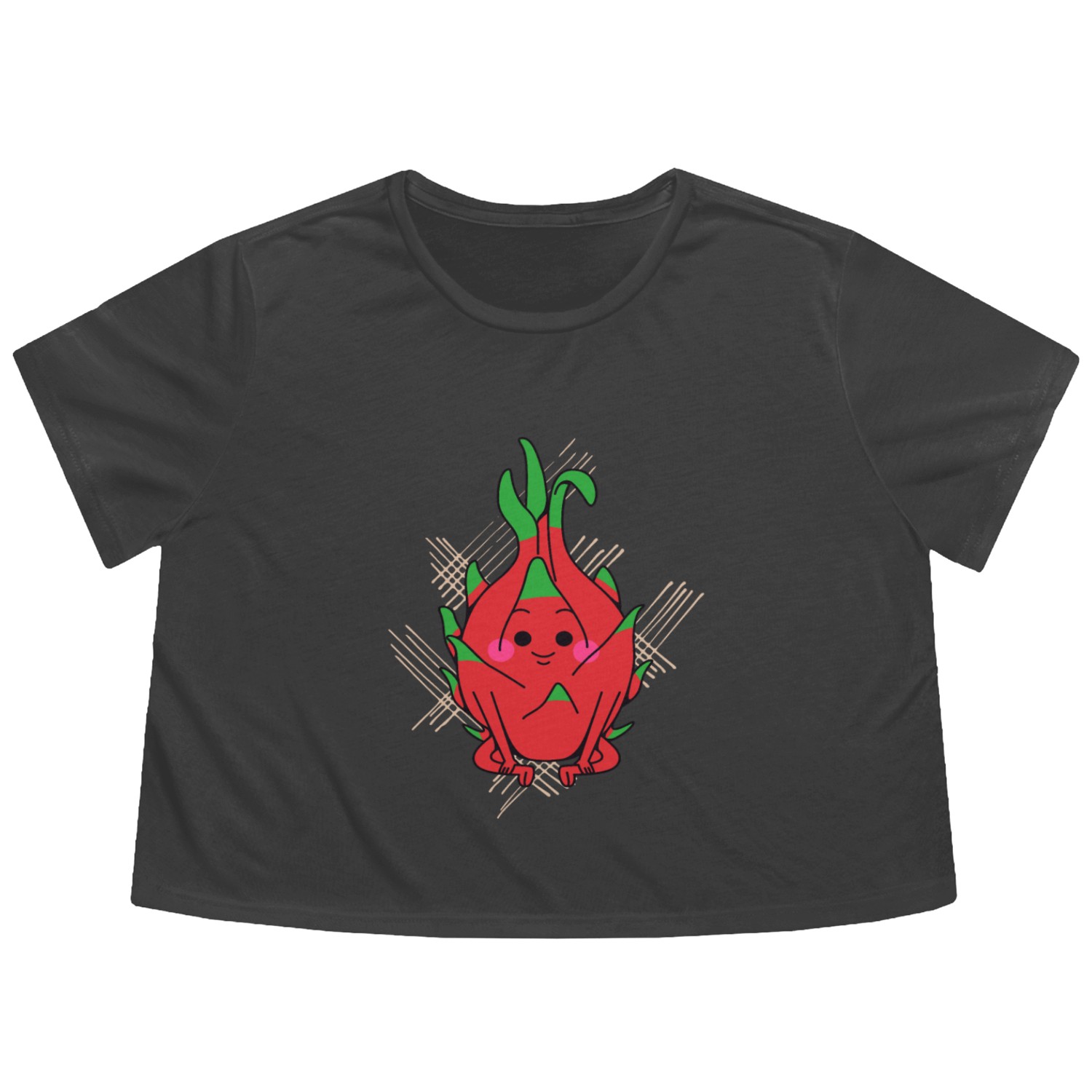 dragon fruit - fruits in season Flowy Cropped Tees