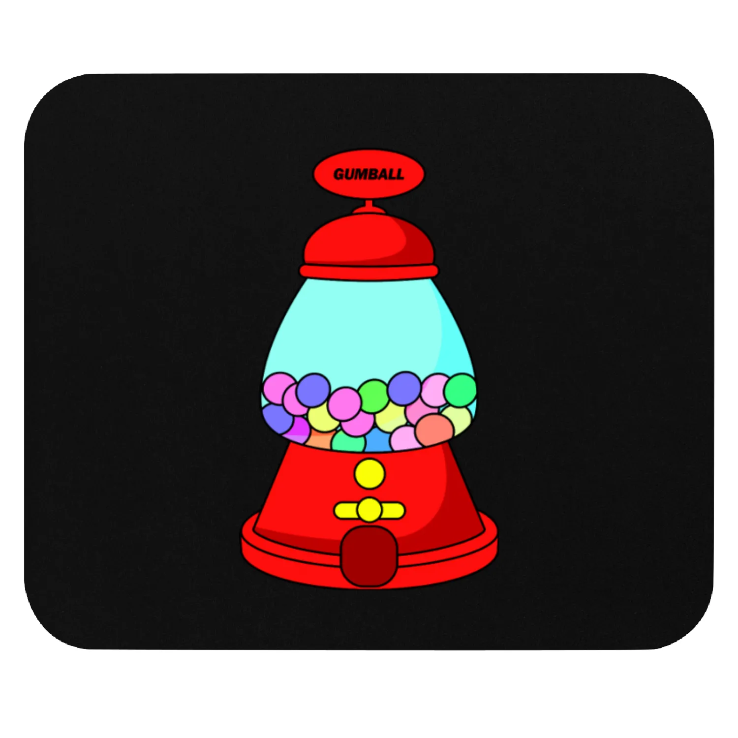 Gumball Machine Candy Illustration Mouse Pads
