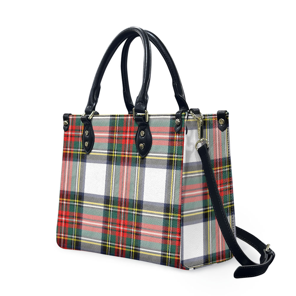 Christmas Plaid Handbag,Women's Tote Bag,Zippered Tote,Holiday Shoulder Bag, Holiday Handbag, Preppy Plaid Purse, Gifts for her