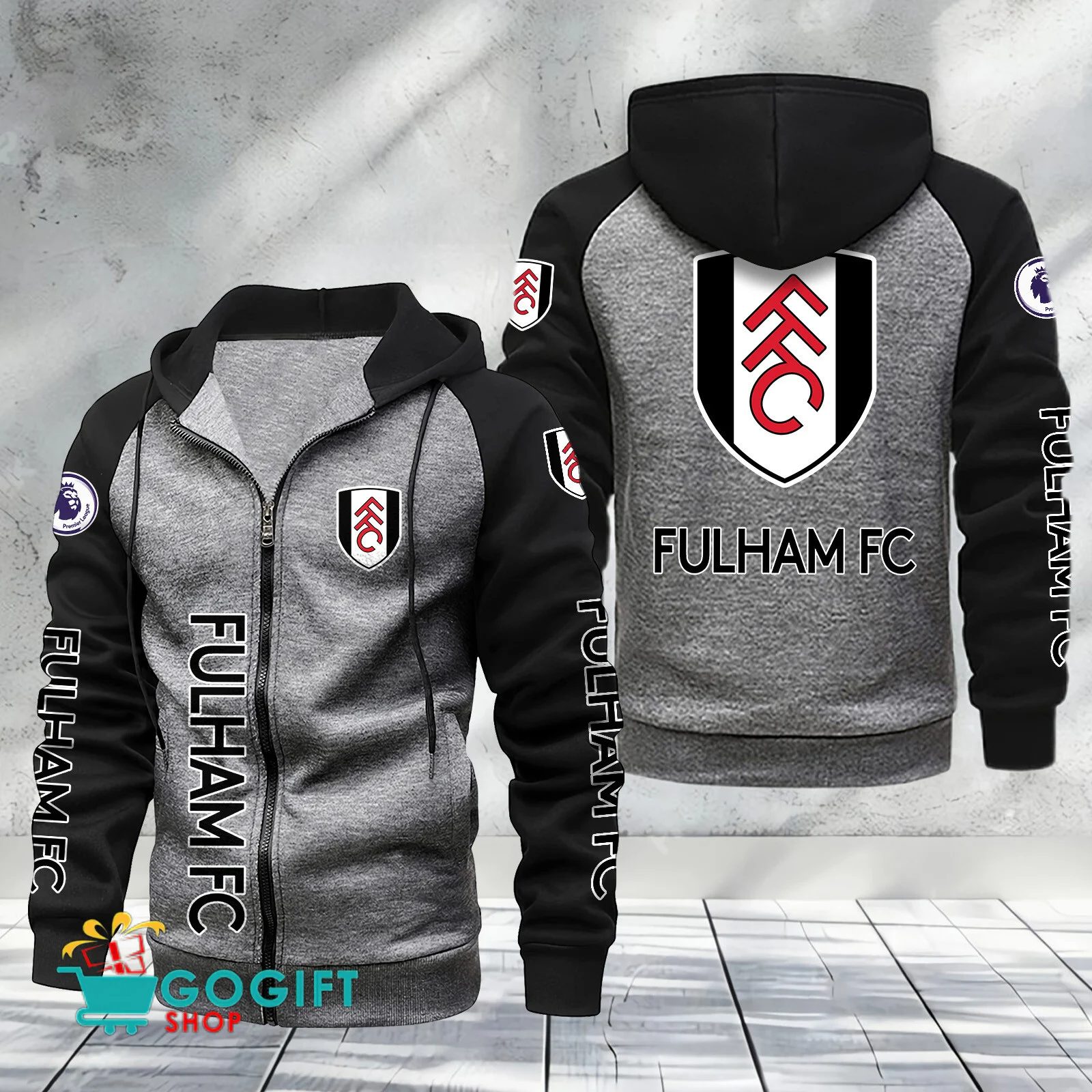 Fulham Sporty Style Raglan Zipper Hoodie