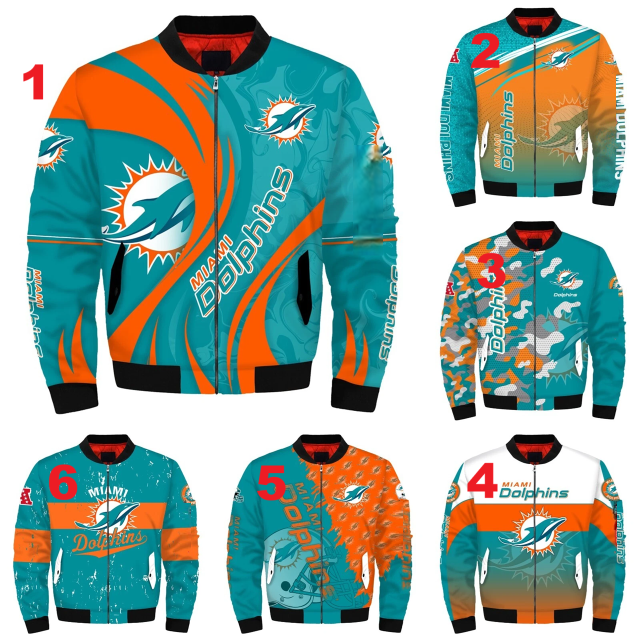 Miami Dolphins Men's Bomber Jacket