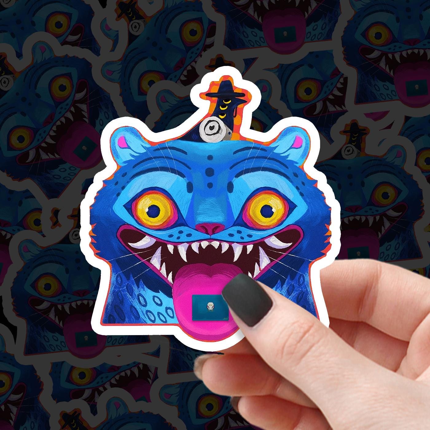 K-POP Demon Hunters Stickers - HUNTRIX & Saja Boys - Derpy Tiger