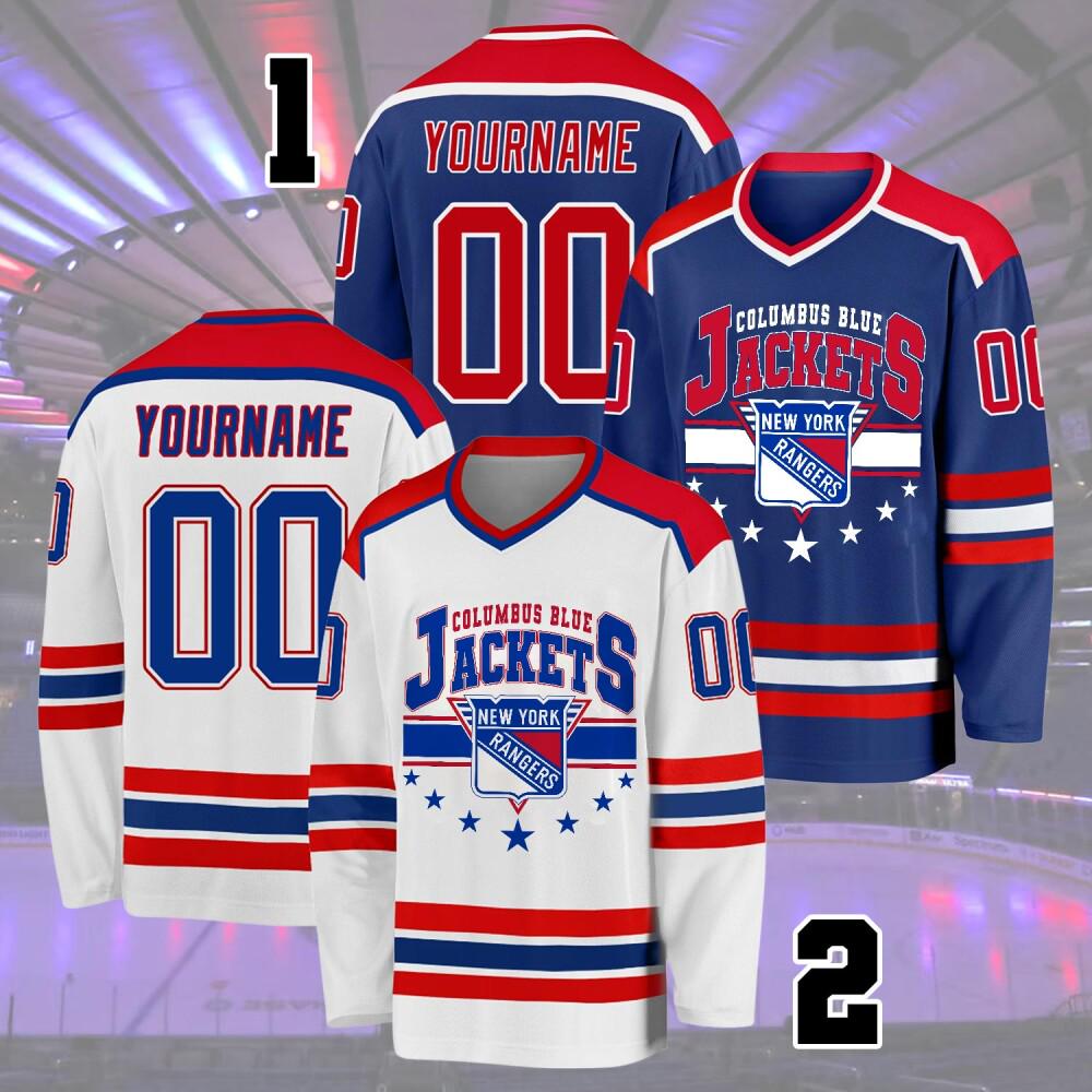 Personalized New York Hockey Team Jersey, Custom Rangers Hockey Jersey, Gift For Fan, Jersey For Adult And Kids, Hockey Lovers