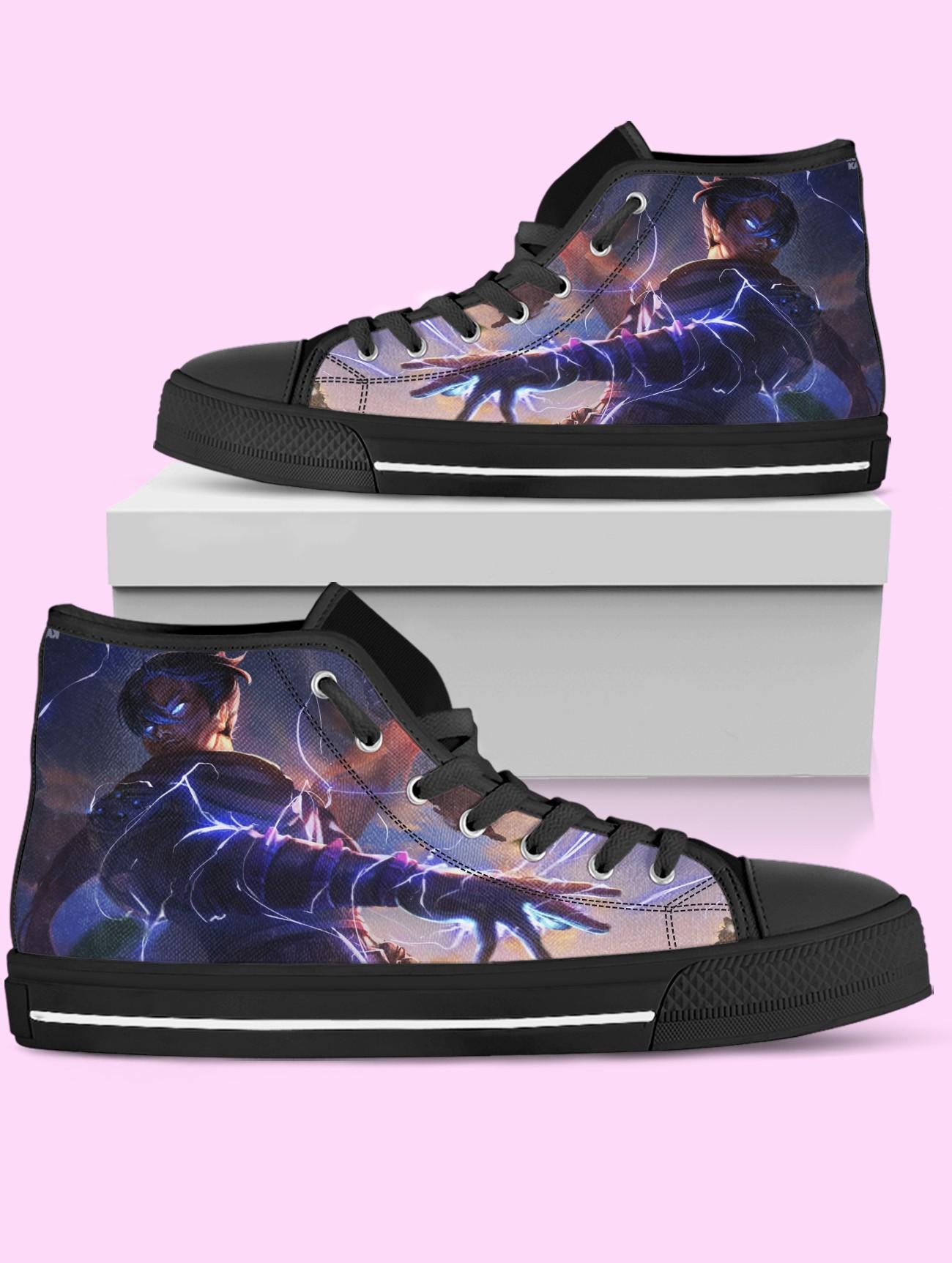 Wraith High Top Shoes, Video Game Sneakers for Women, Men