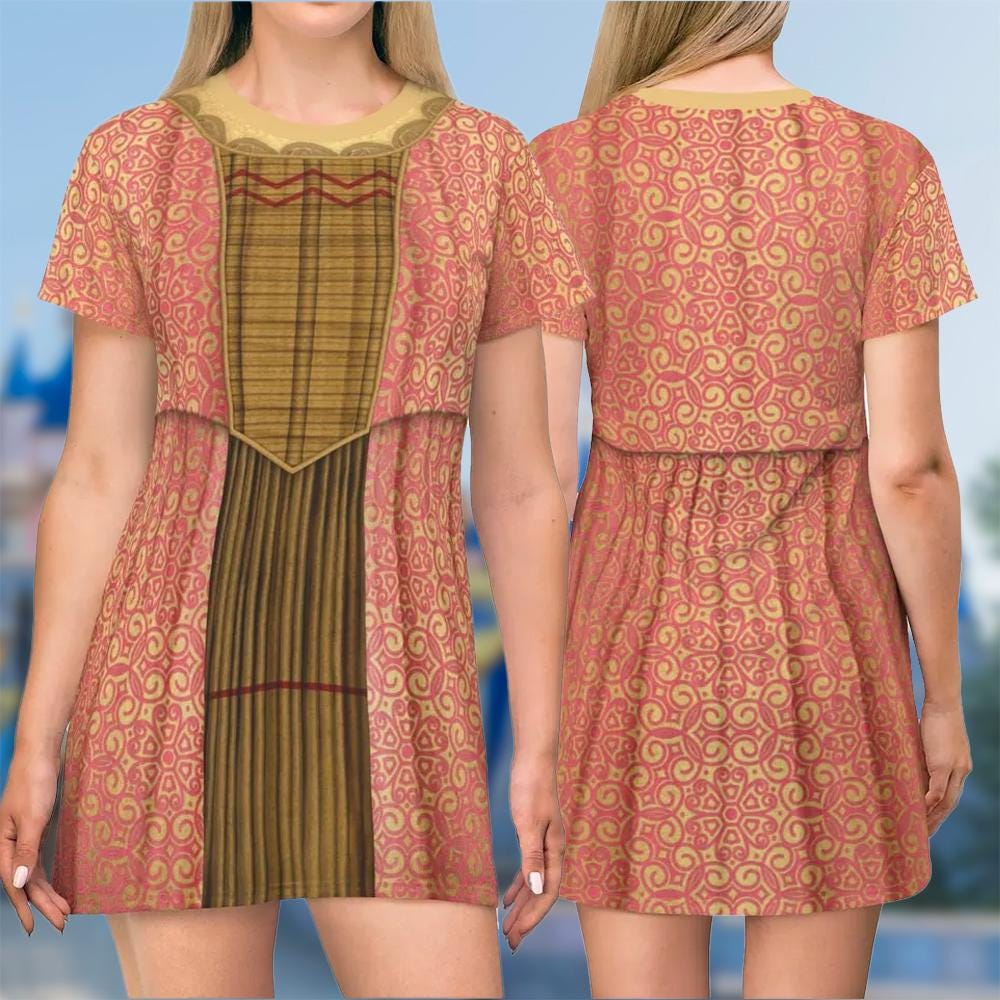 Nancy Tremaine 3D T-shirt, Enchanted All Over Print Shirt And Dress, Nancy Mom Daughter Dress, Nancy Enchanted Cosplay Costume Tee