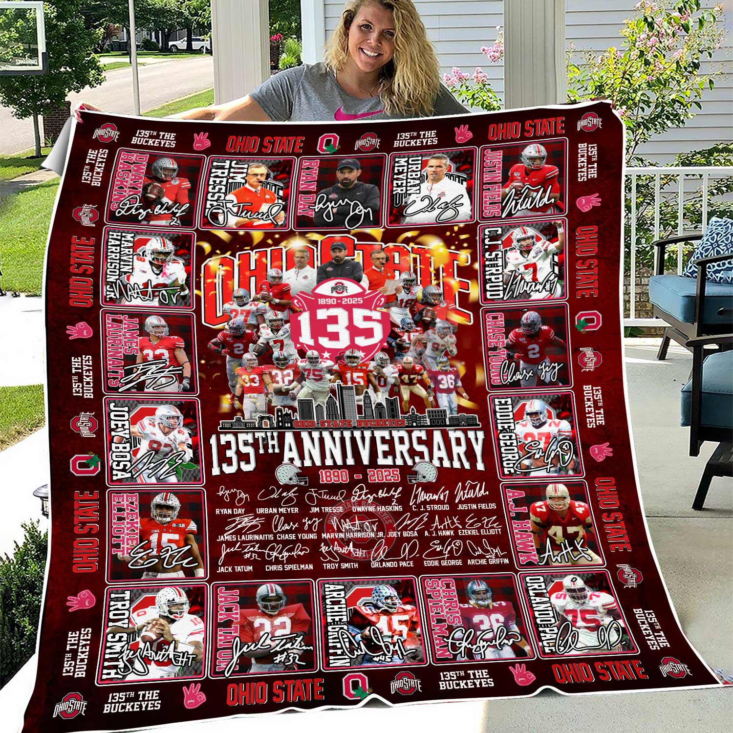 The Buckeyes 135th Anniversary 1890-2025 Blanket