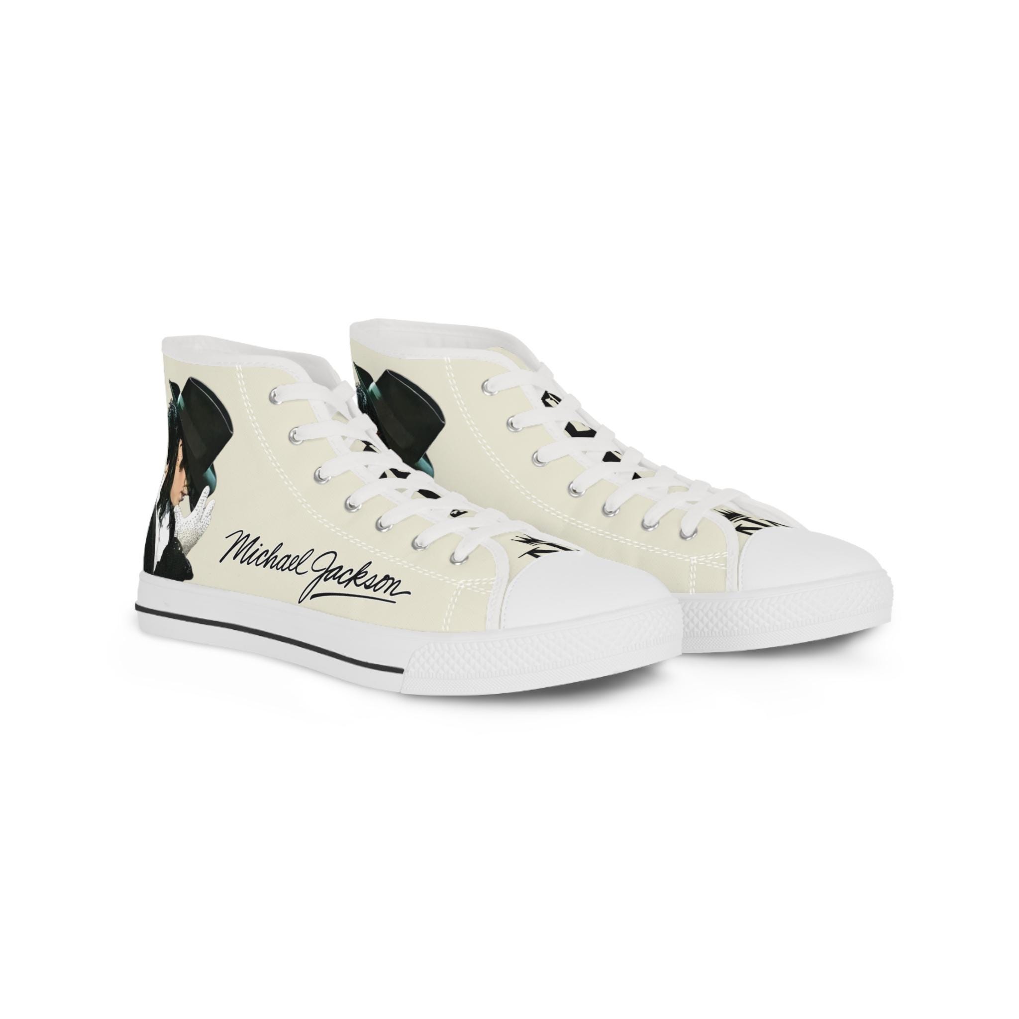 Men's MJ Signature Pop Icon Portrait High Top Canvas Sneakers