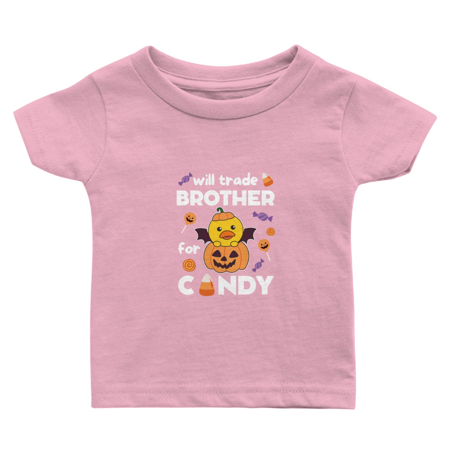 Duck Halloween Trade Brother For Candy Baby T Shirts