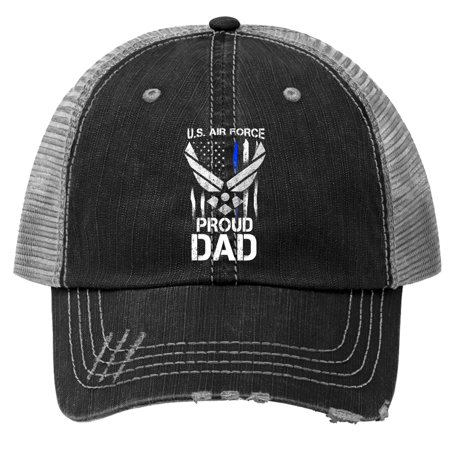 Proud Dad U.s. Air Force Stars Air Force Family Party Trucker Hat