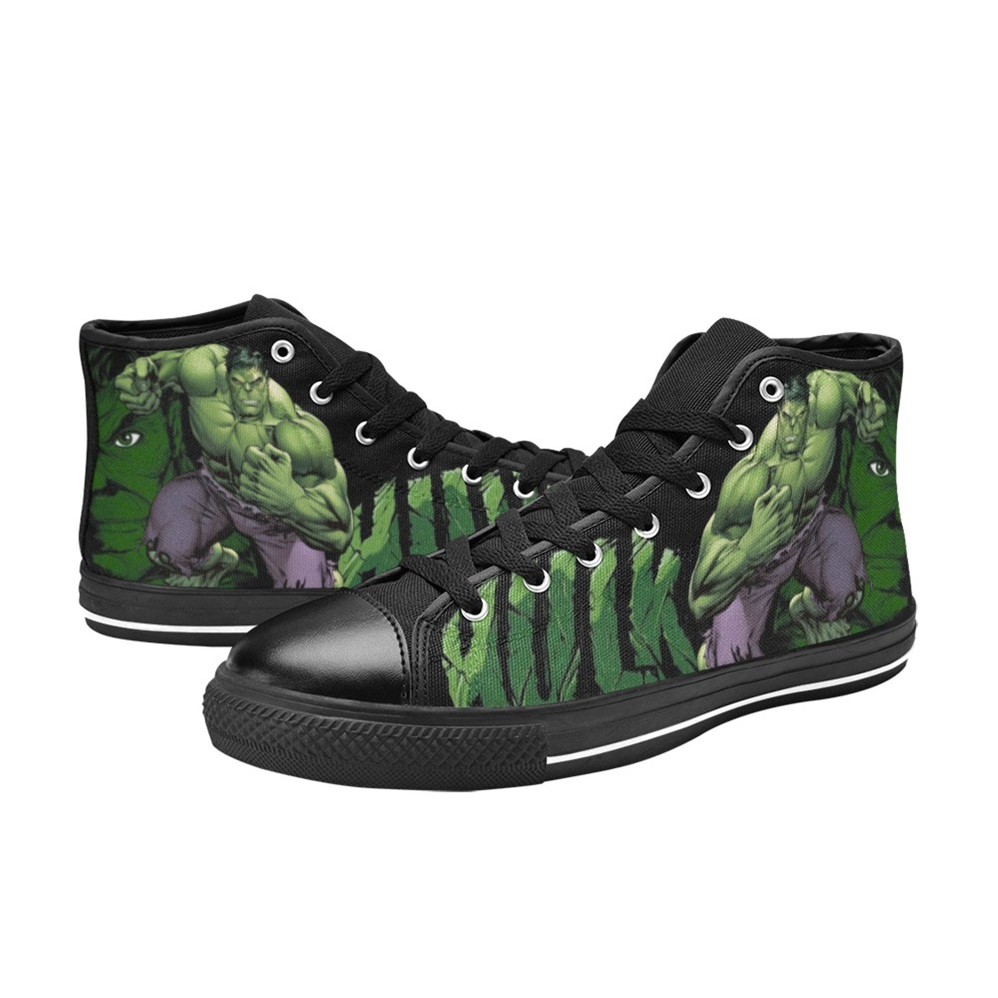 HULK High Top Canvas Sneakers, Hulk Shoes