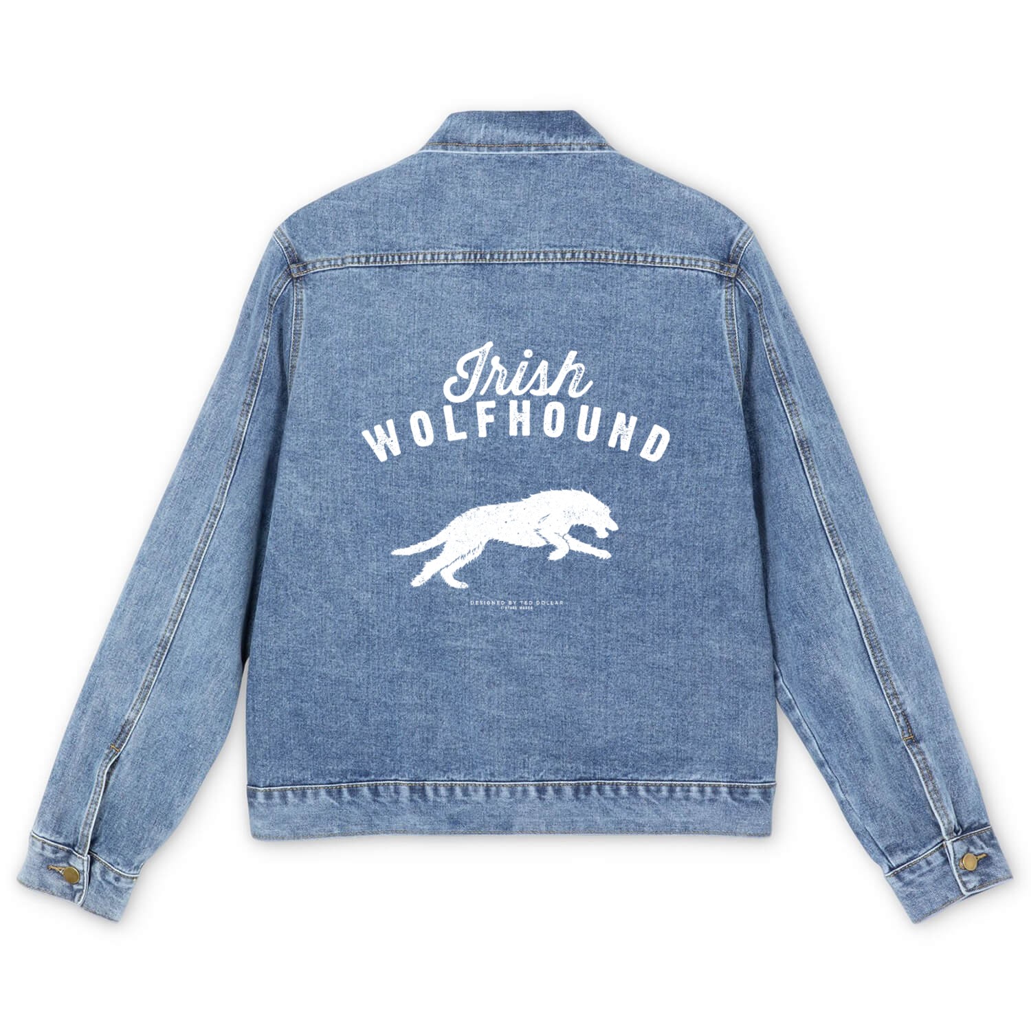 Irish Wolfhound Men's Denim Jackets