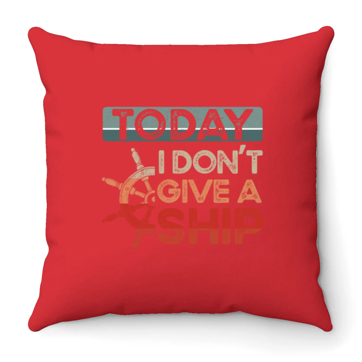 Sailing Sailboat Pun Retro Vintage Throw Pillows