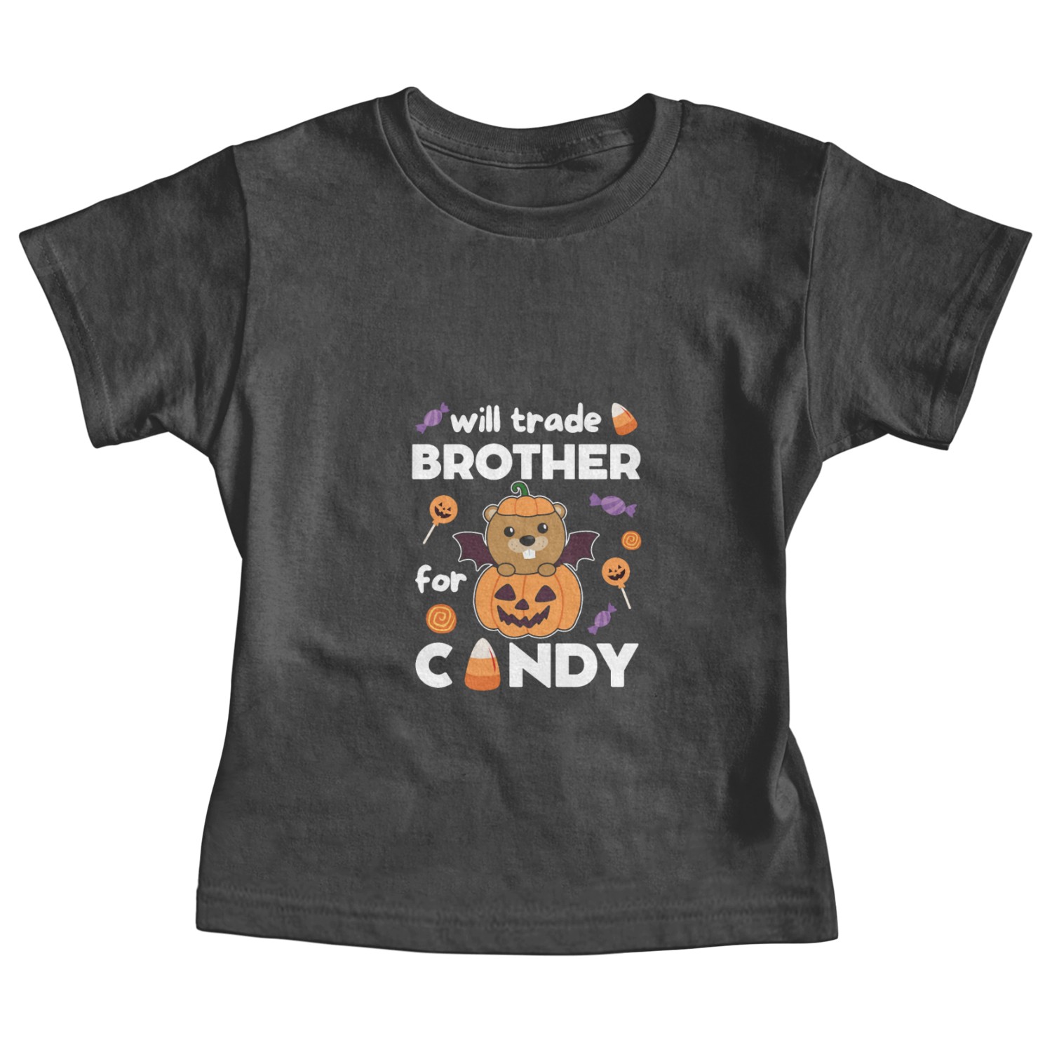 Beaver Halloween Trade Brother For Candy Baby Tees