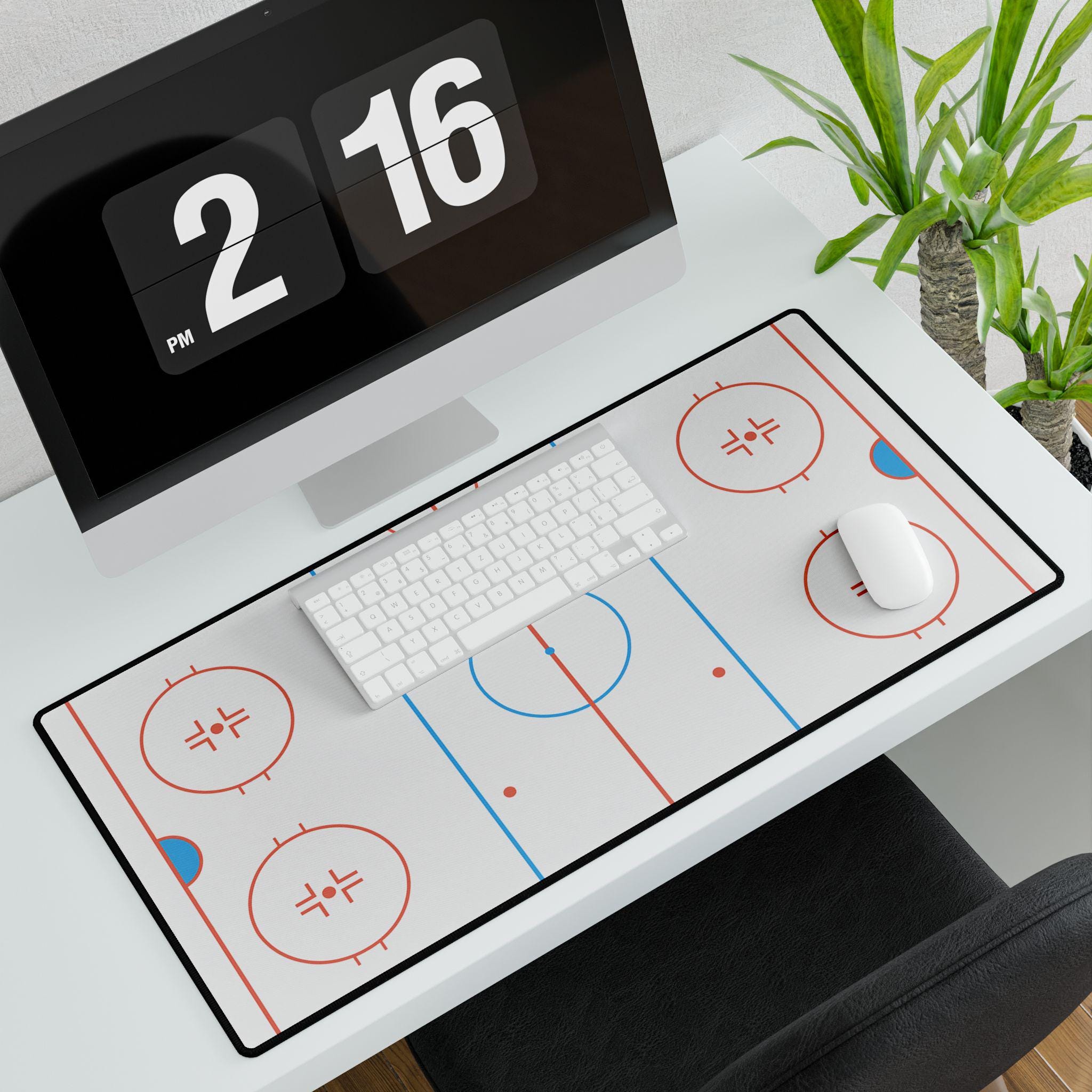 Hockey Rink Desk Mat | Desk Mat