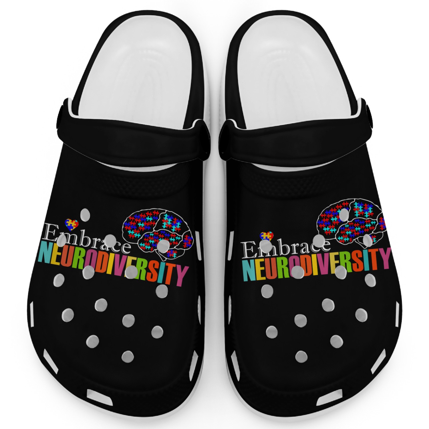 Embrace Nerodiversity Autism Clogs