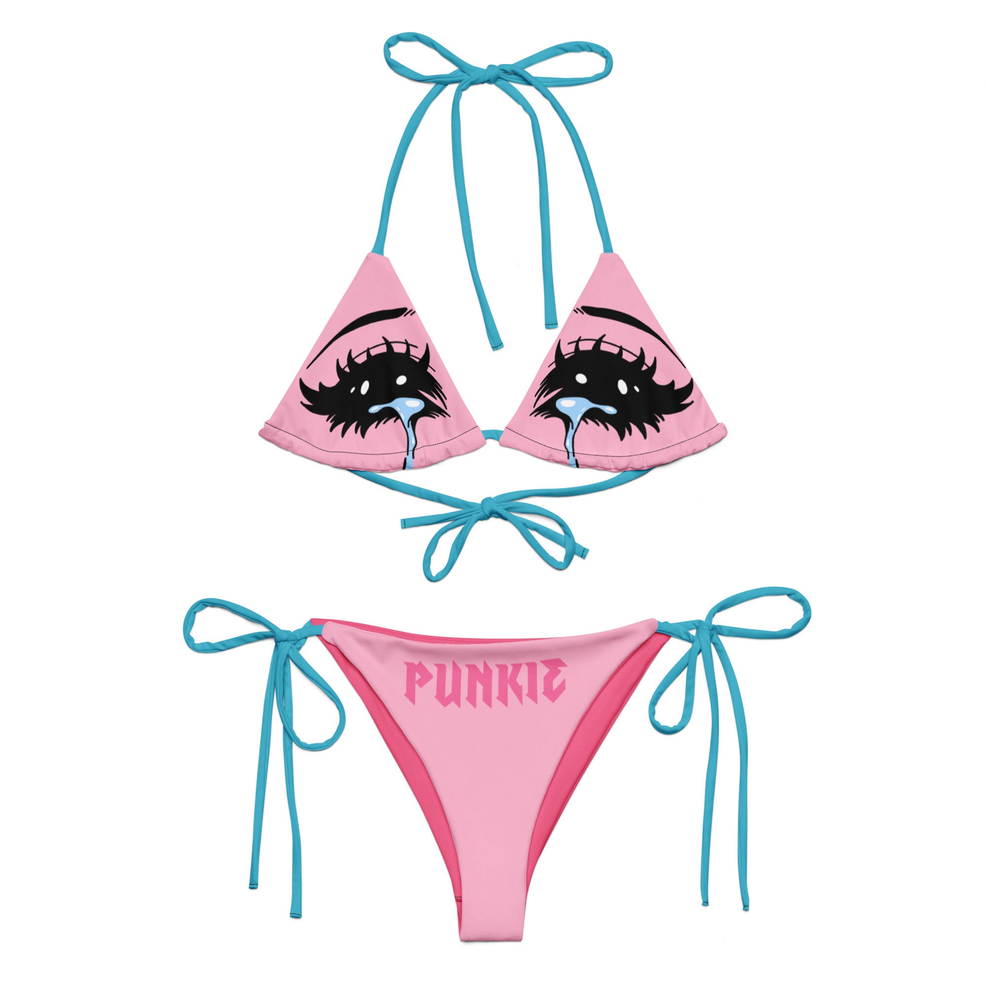 Cry 2 Anime Eyes Punkie Bikini Women's Sling Swimsuit