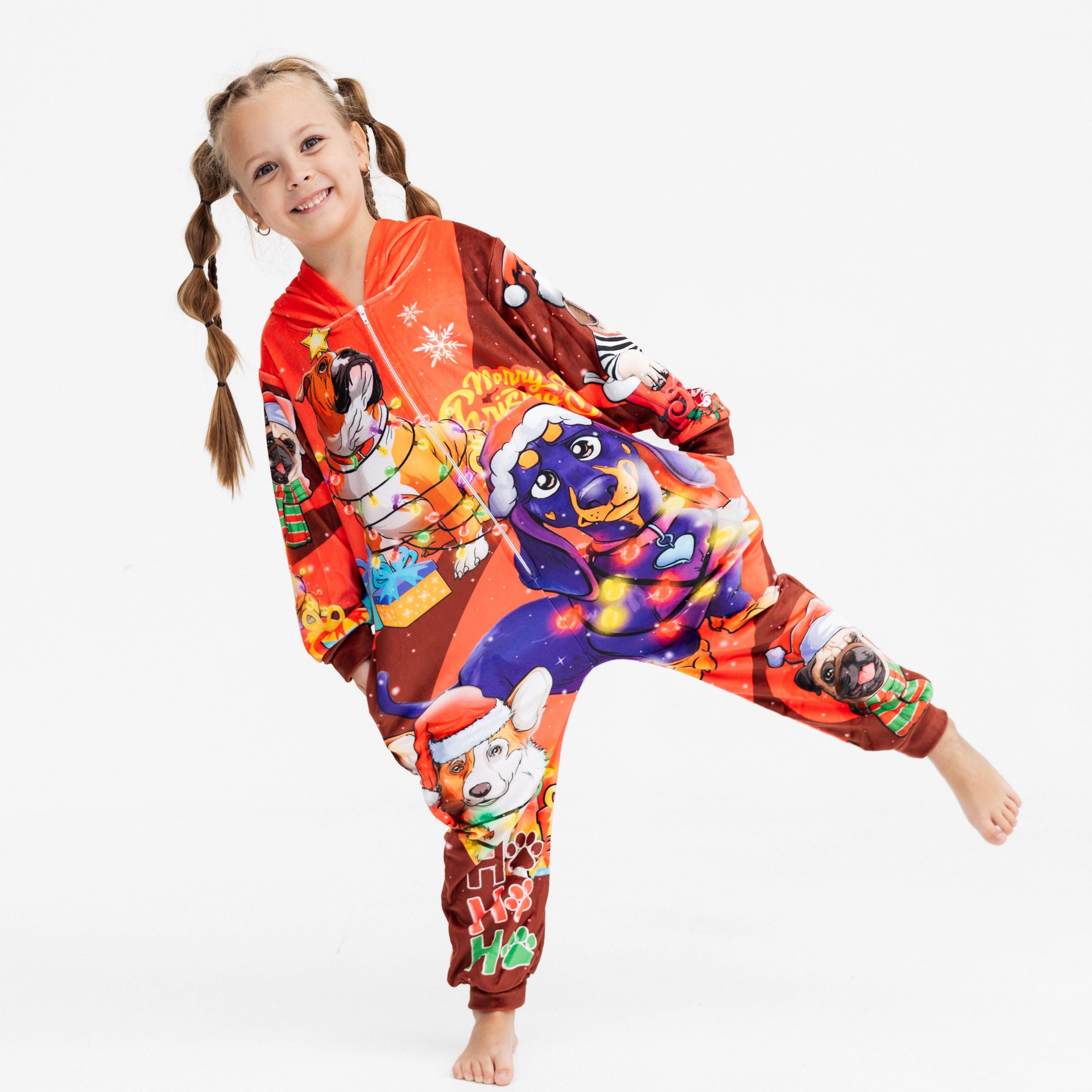 Christmas Men's Hooded Jumpsuit | Christmas Pajama Outfits | Family Matching Pajamas