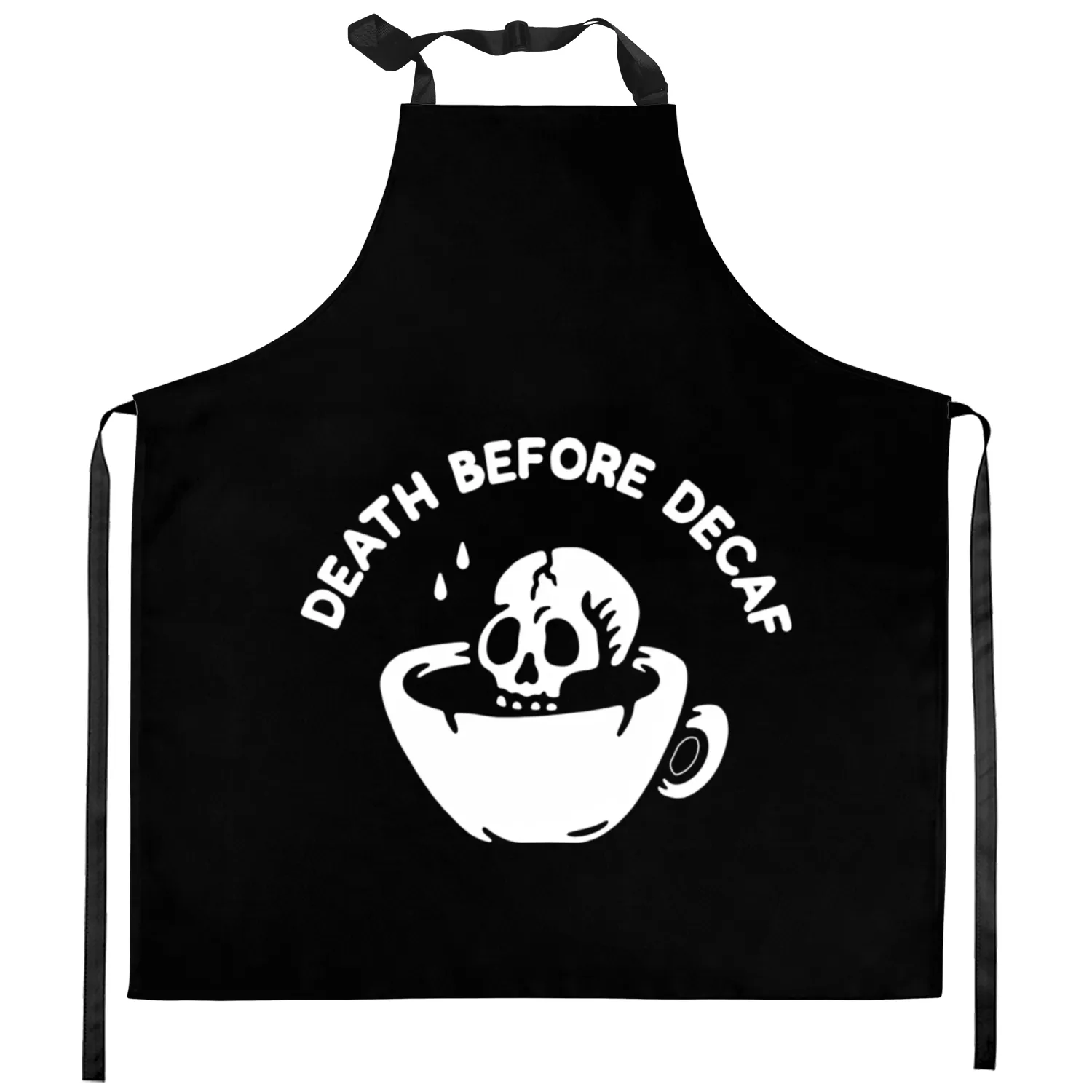 Death Before Decaf-Coffee Kitchen Aprons