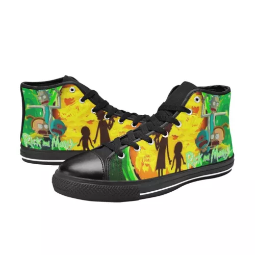 Rick and Rick and Rickandmorty Sneakers High Top Mens Canvas Shoes