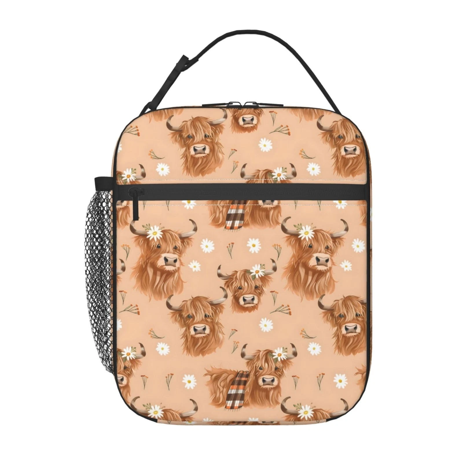 Highland Cow Kids Lunch Bag for Girls and Boys
