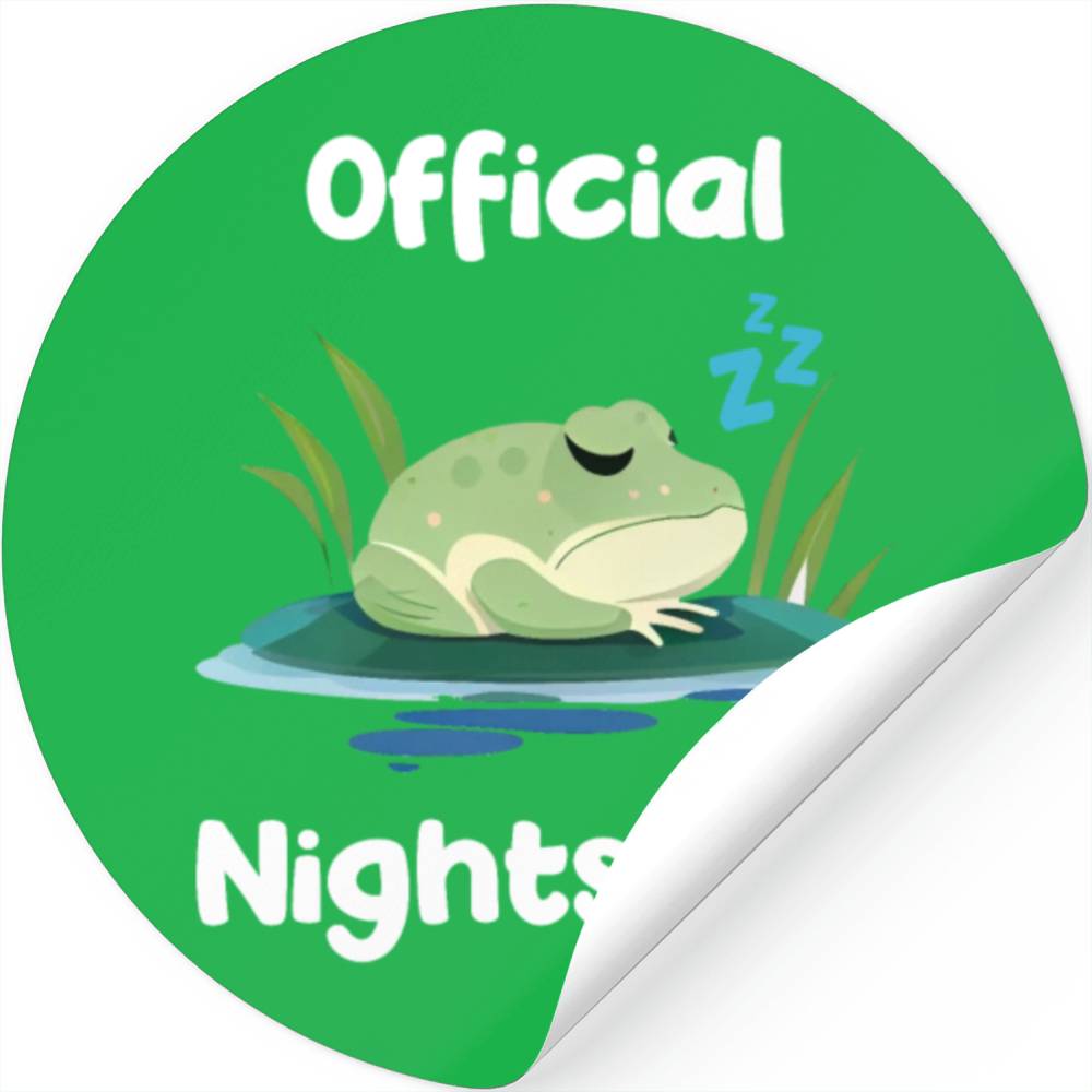 Cute Frog Sleepshirt Nightwear Nightshirt Sleep Stickers