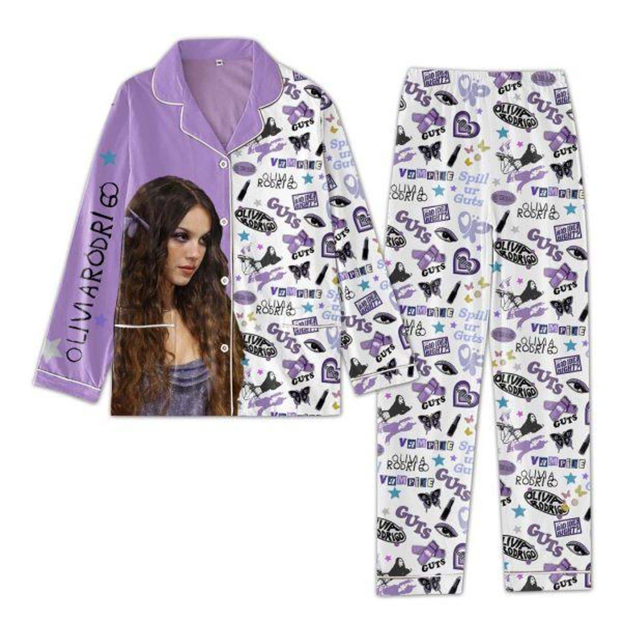 Olivia Rodrigo Pajamas Set, Olivia Personalized Family Pajamas, Olivia Rodrigo Family Christmas Pajamas Set