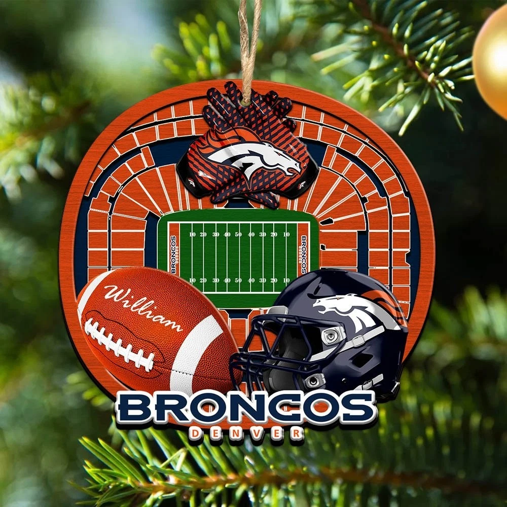 Personalized Denver Team Broncoss Sport Stadium Ornament Gift For Fans