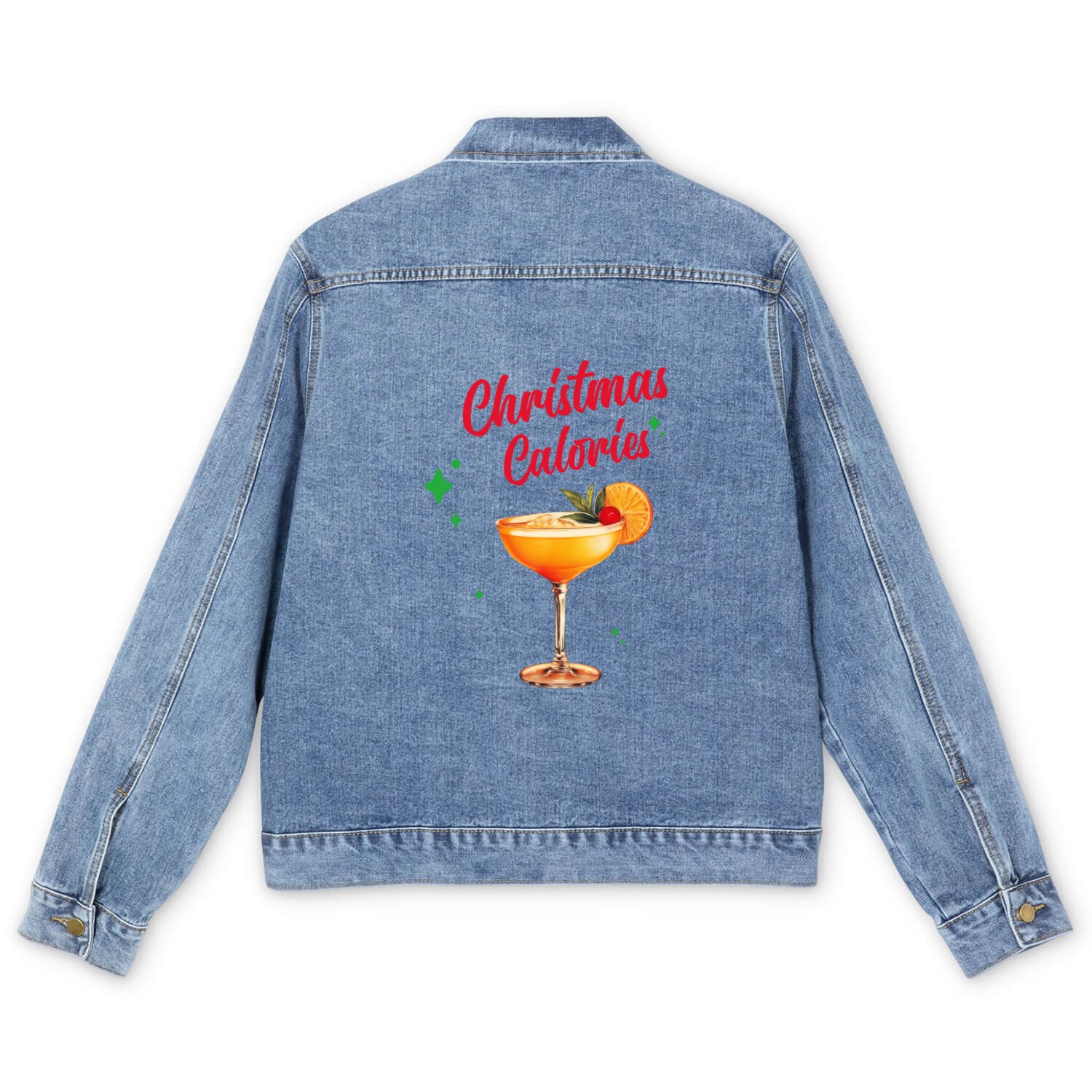 Christmas Calories Are Worth It Men's Denim Jackets