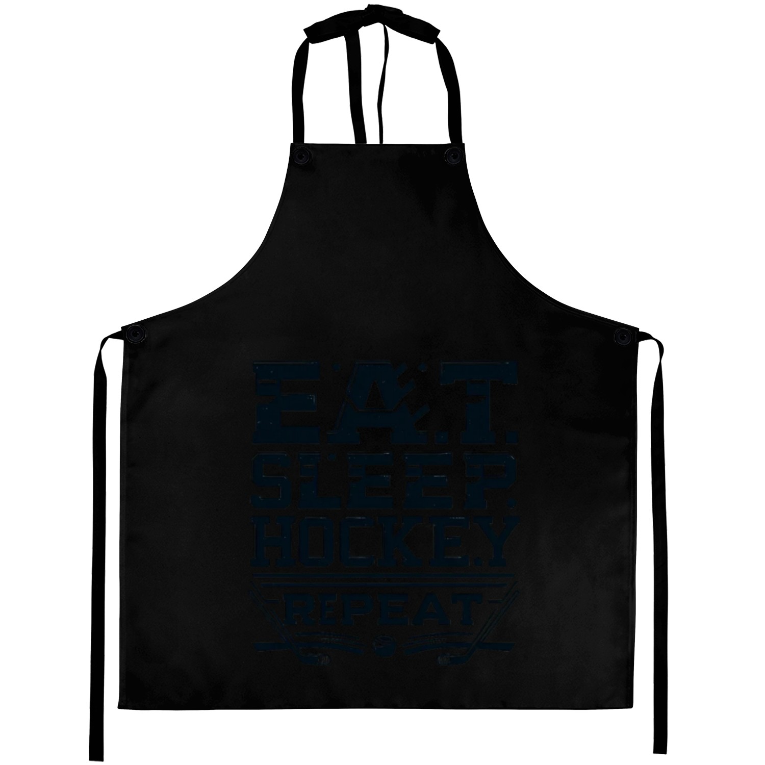 Eat sleep hockey repeat Aprons